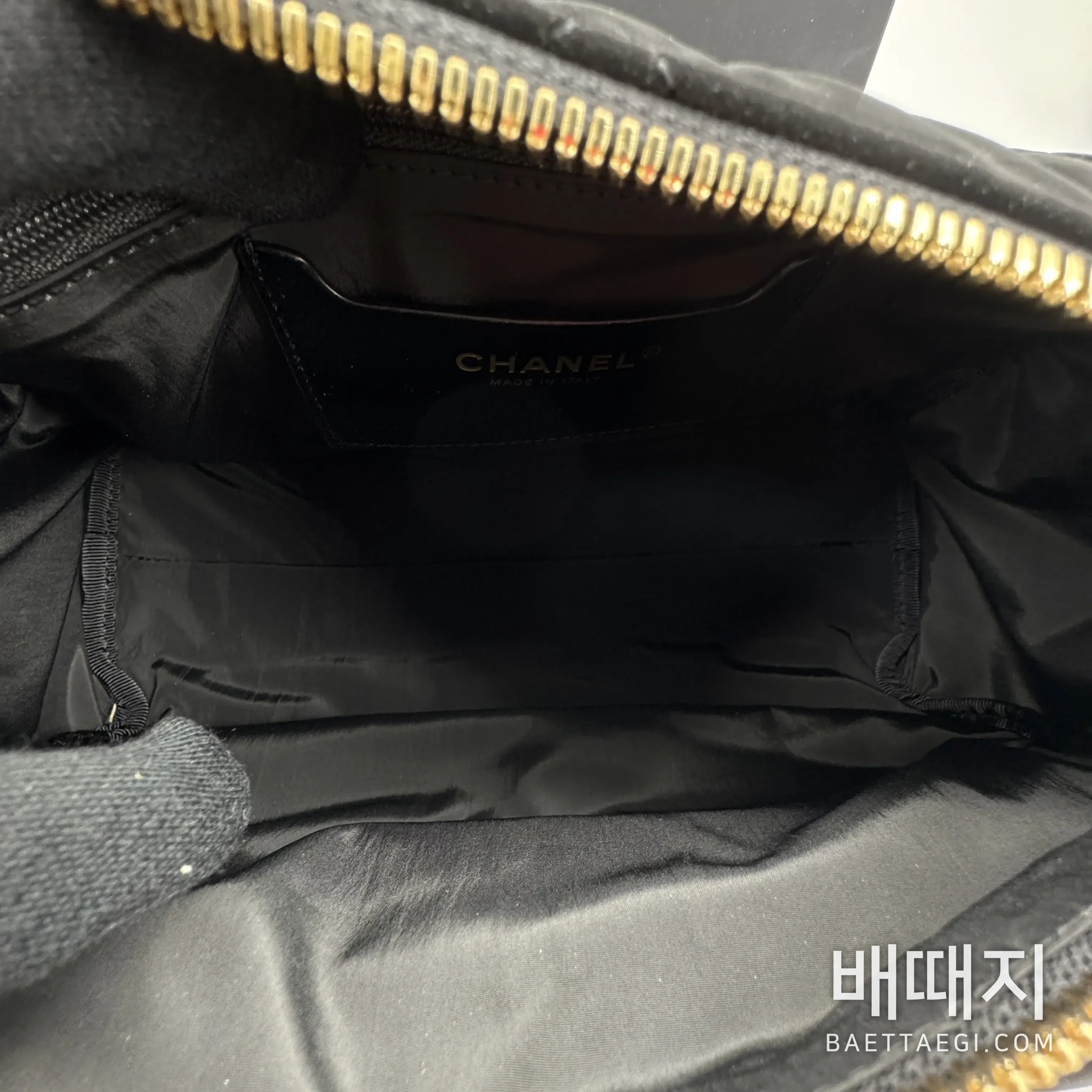 샤넬 코코 네쥬 벨벳 나일론 턴락 볼링백 검수사진 6