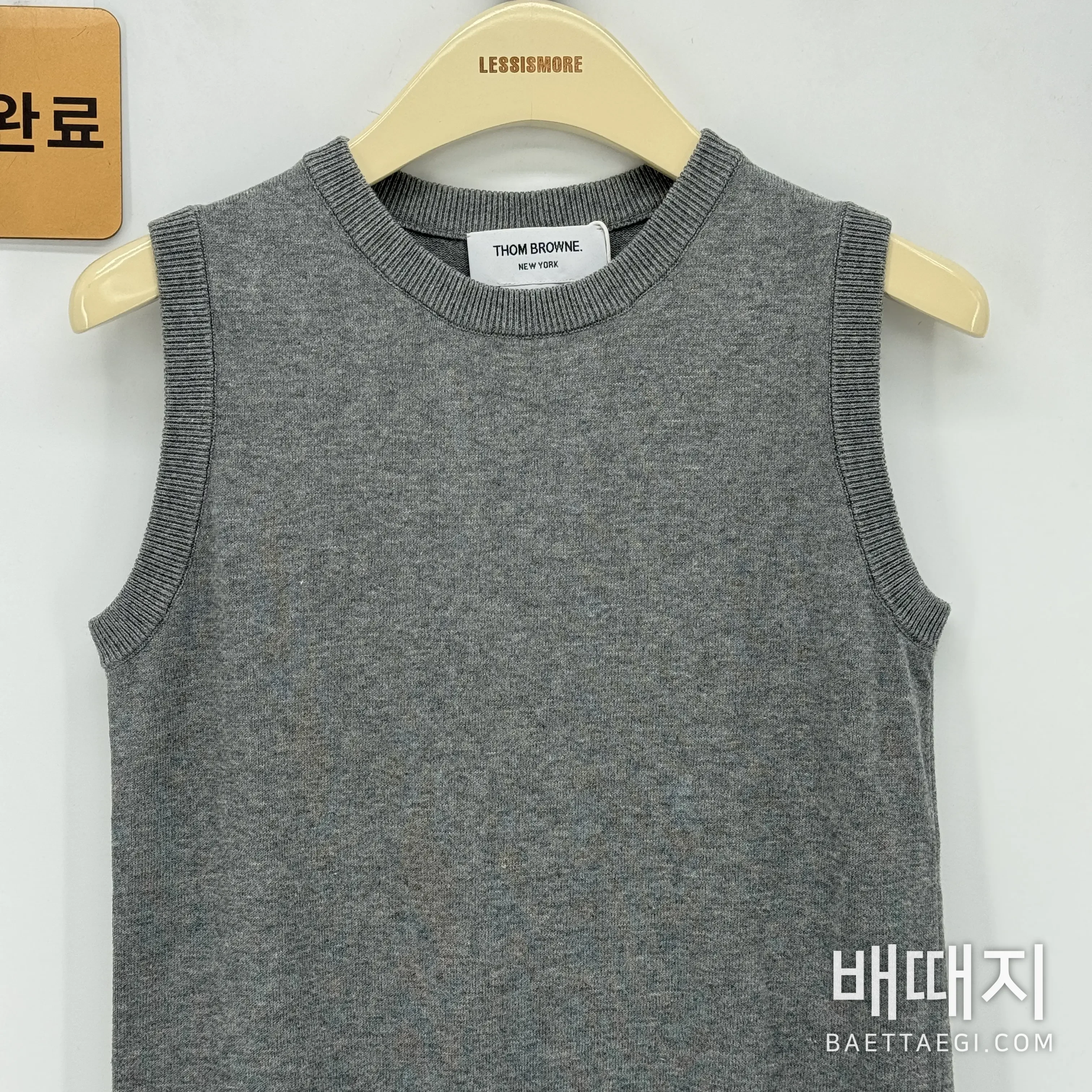 톰브라운 4바 스트라이프 플리츠 민소매 원피스 검수사진 3