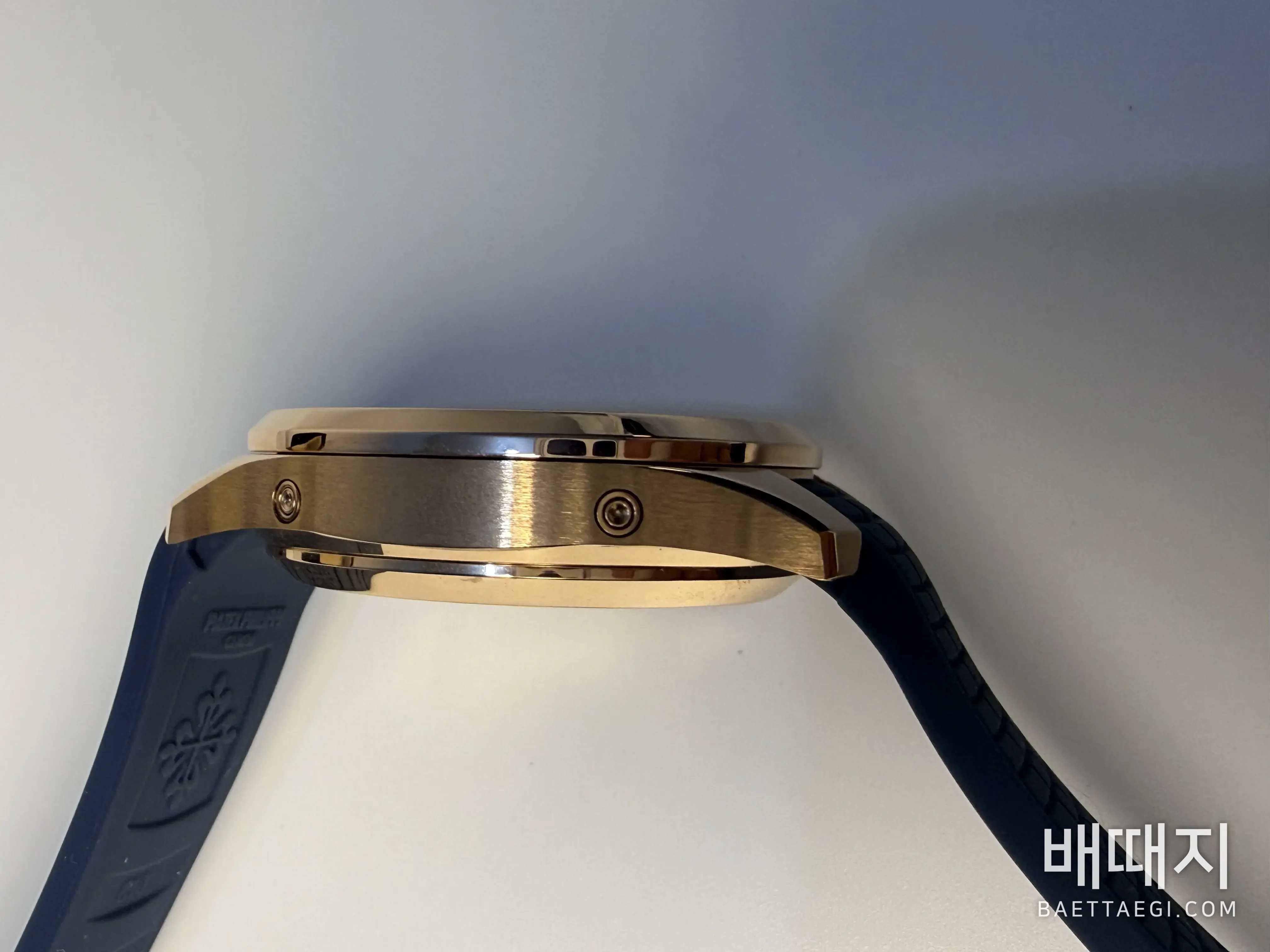 파텍필립 아쿠아넛 5261 R 다이아 자동 블루 다이얼 로즈골드 3K 공장 레플리카 43970 Patek Philippe 검수사진 2