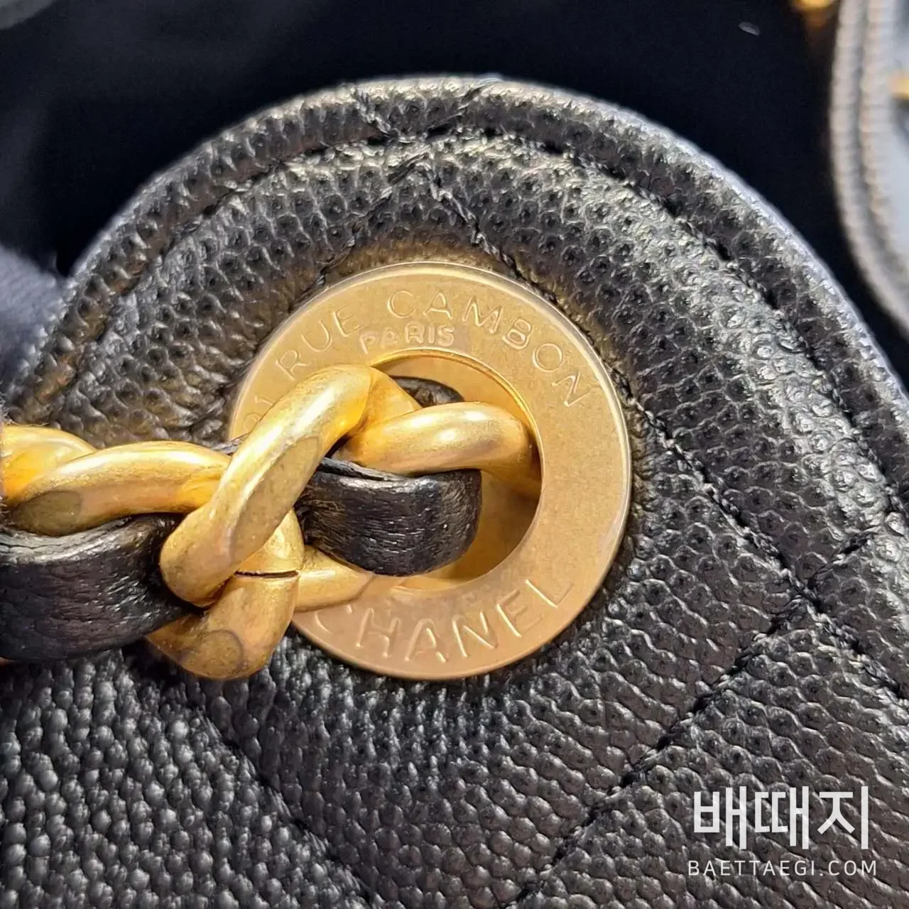 샤넬 캐비어 버킷백 193817 검수사진 14