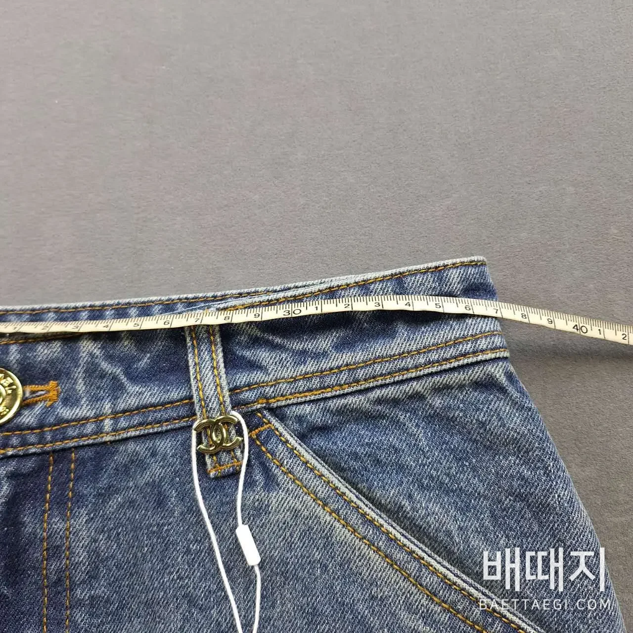 샤넬 데님 여성 바지 199449 검수사진 9