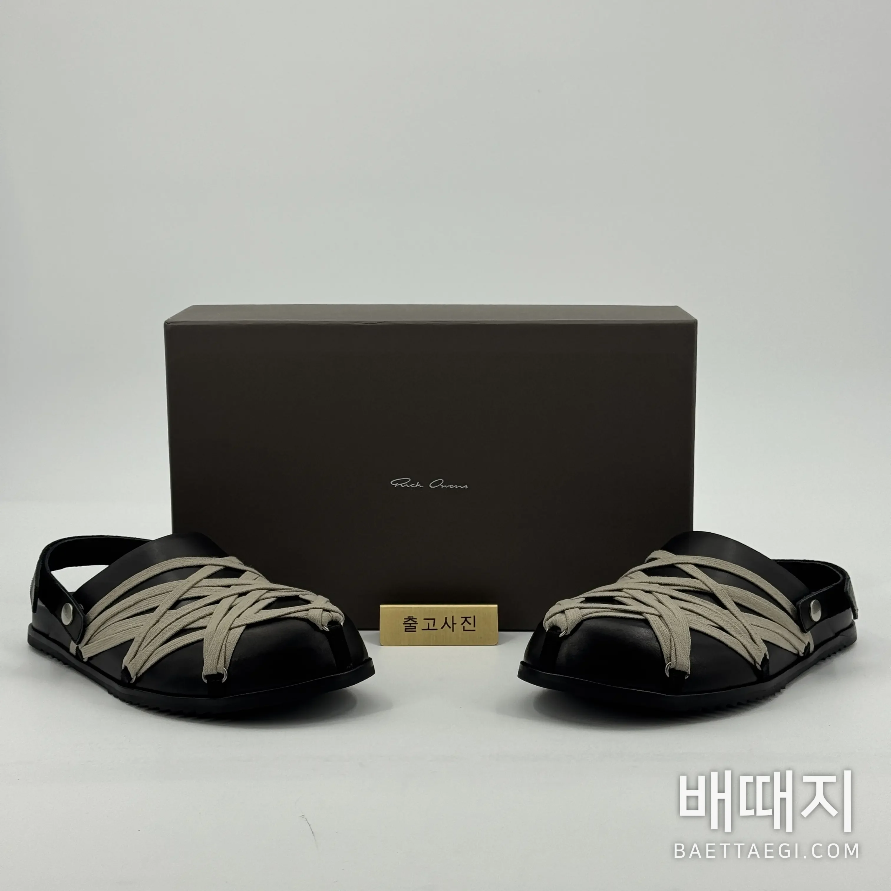 릭오웬스 송아지가죽 샌들 105568 검수사진 1