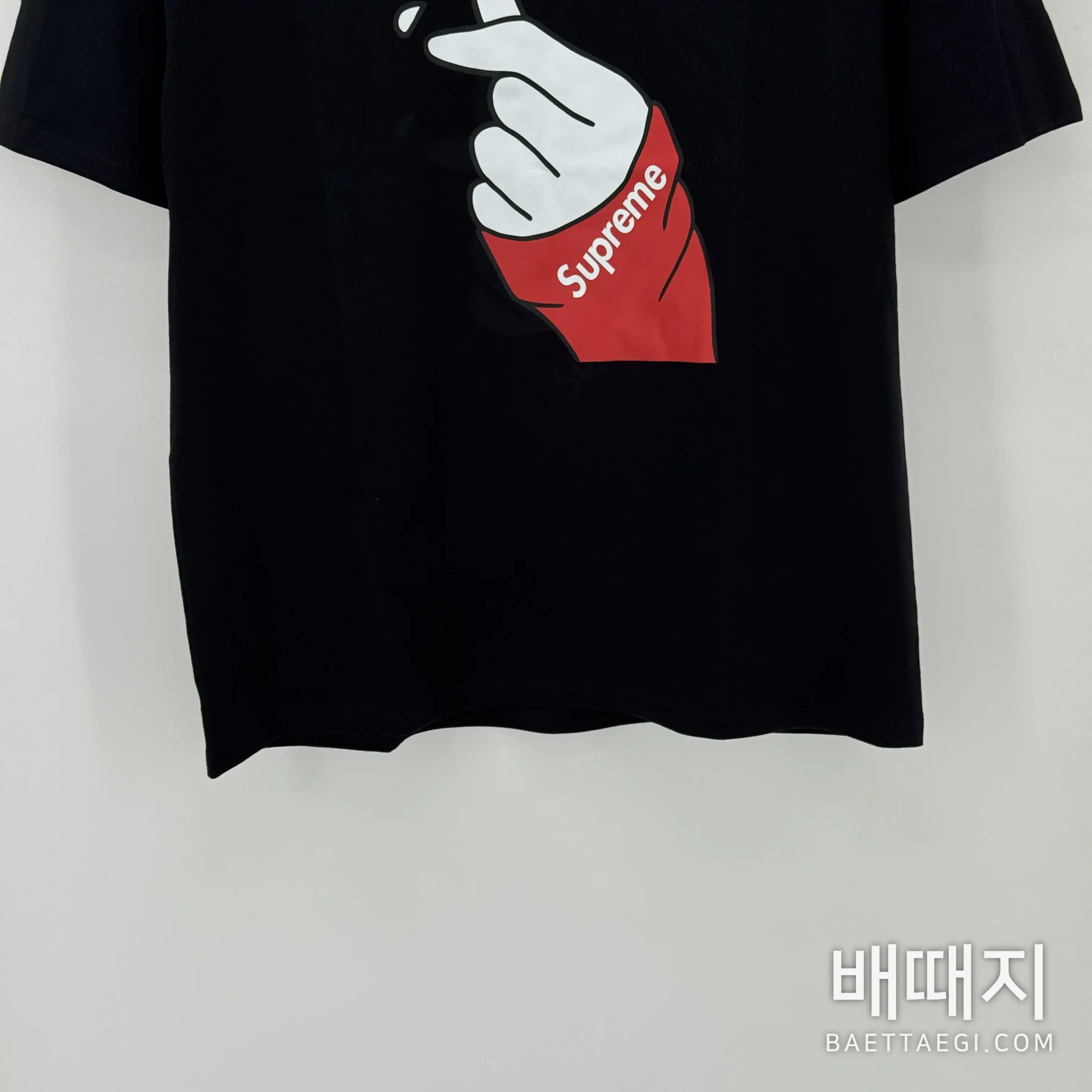 슈프림 하트 프린트 남성 반팔 티셔츠 87751 검수사진 3