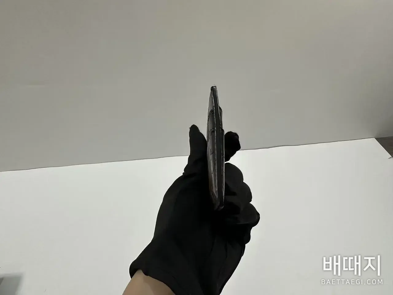 벨루티 탑 그레인 소가죽 카드홀더 지갑 159783 검수사진 3