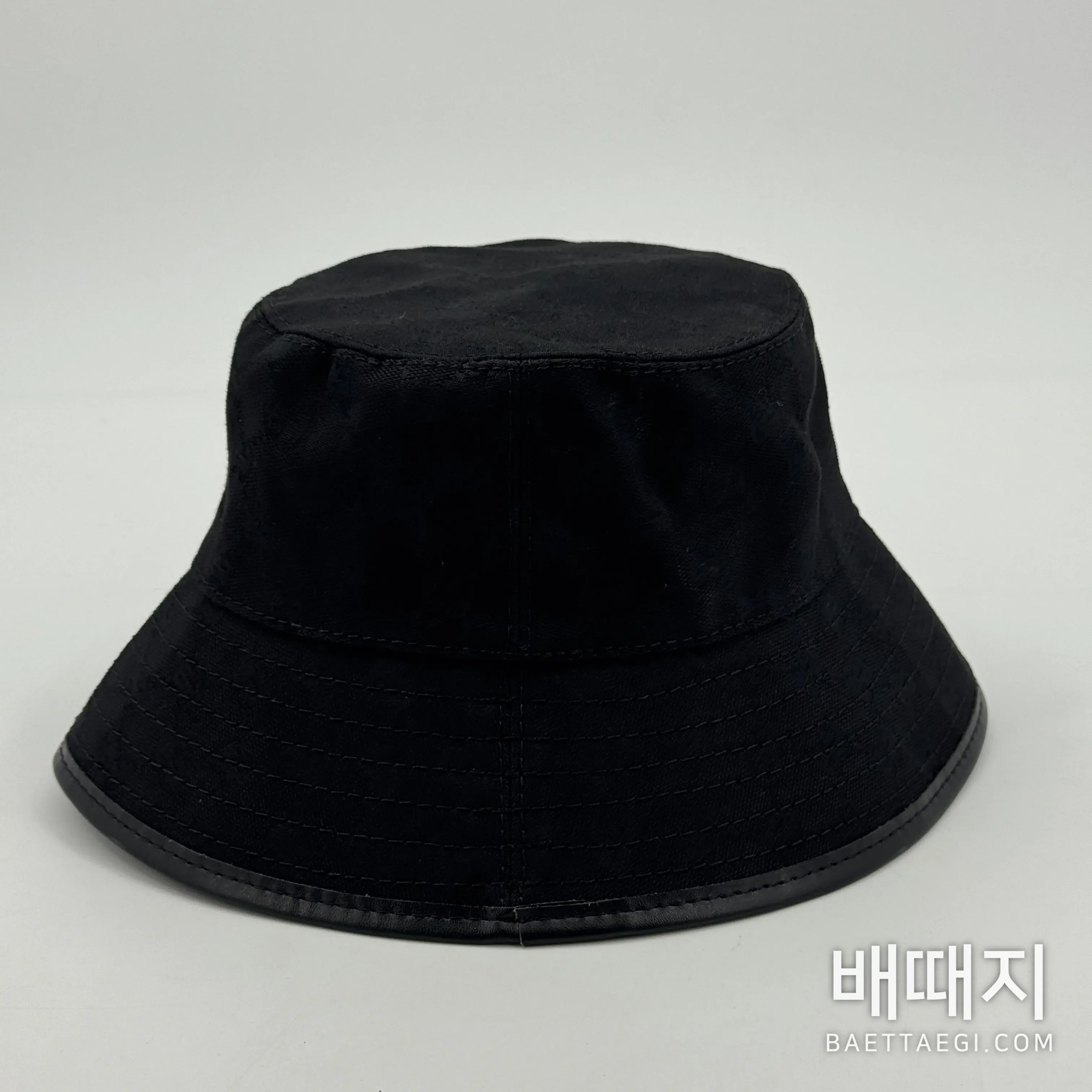구찌 가죽 트림 버킷 햇 모자 186013 검수사진 6