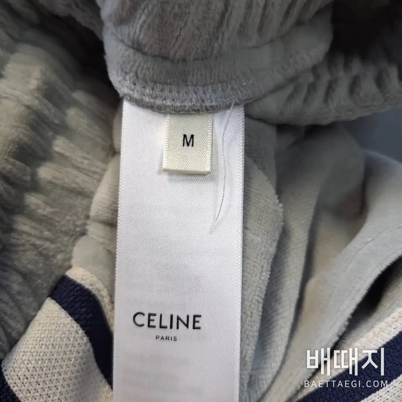 셀린느 개선문 자수 코튼 바지 165048 검수사진 7