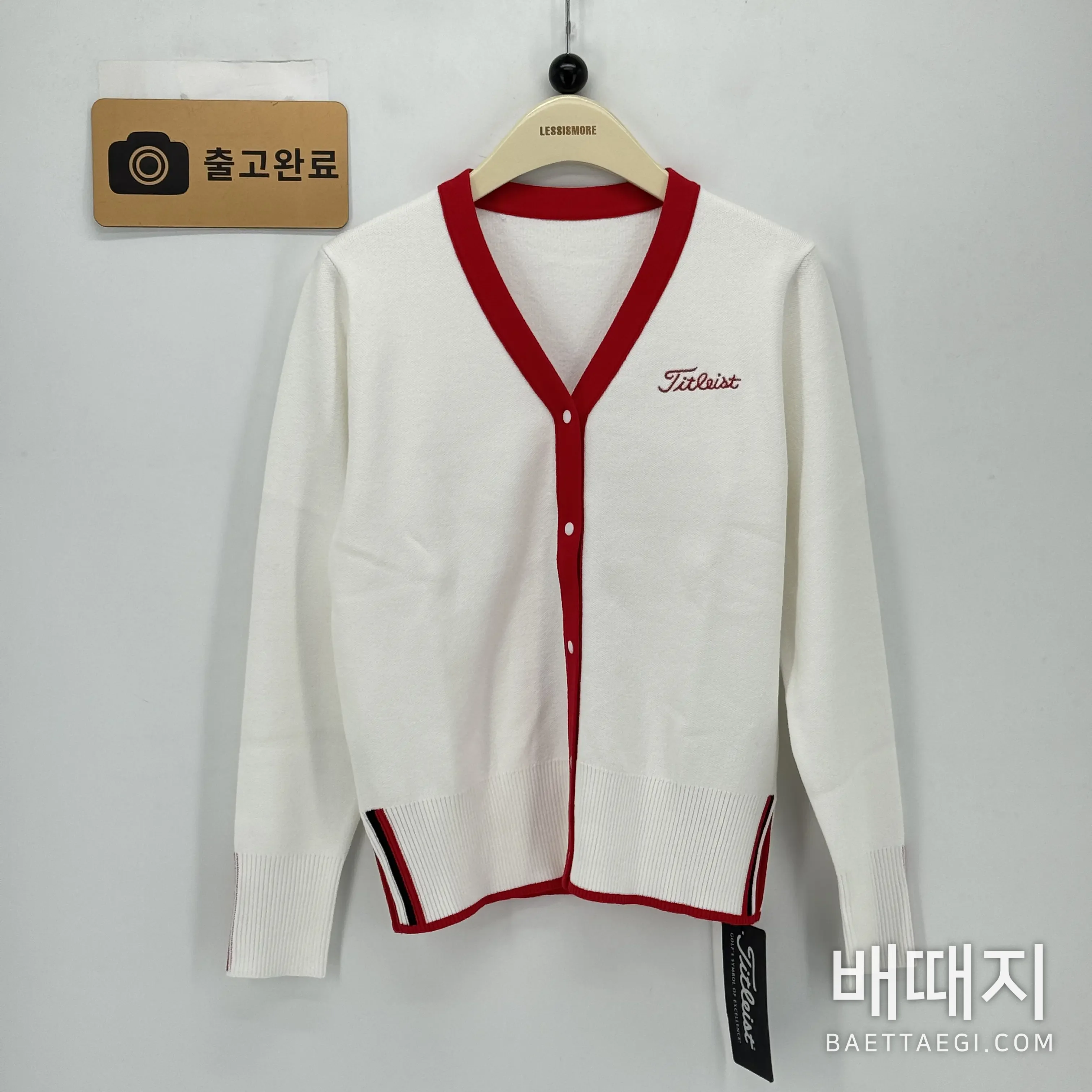 타이틀리스트 여성 V넥 니트 탑 205613 검수사진 2