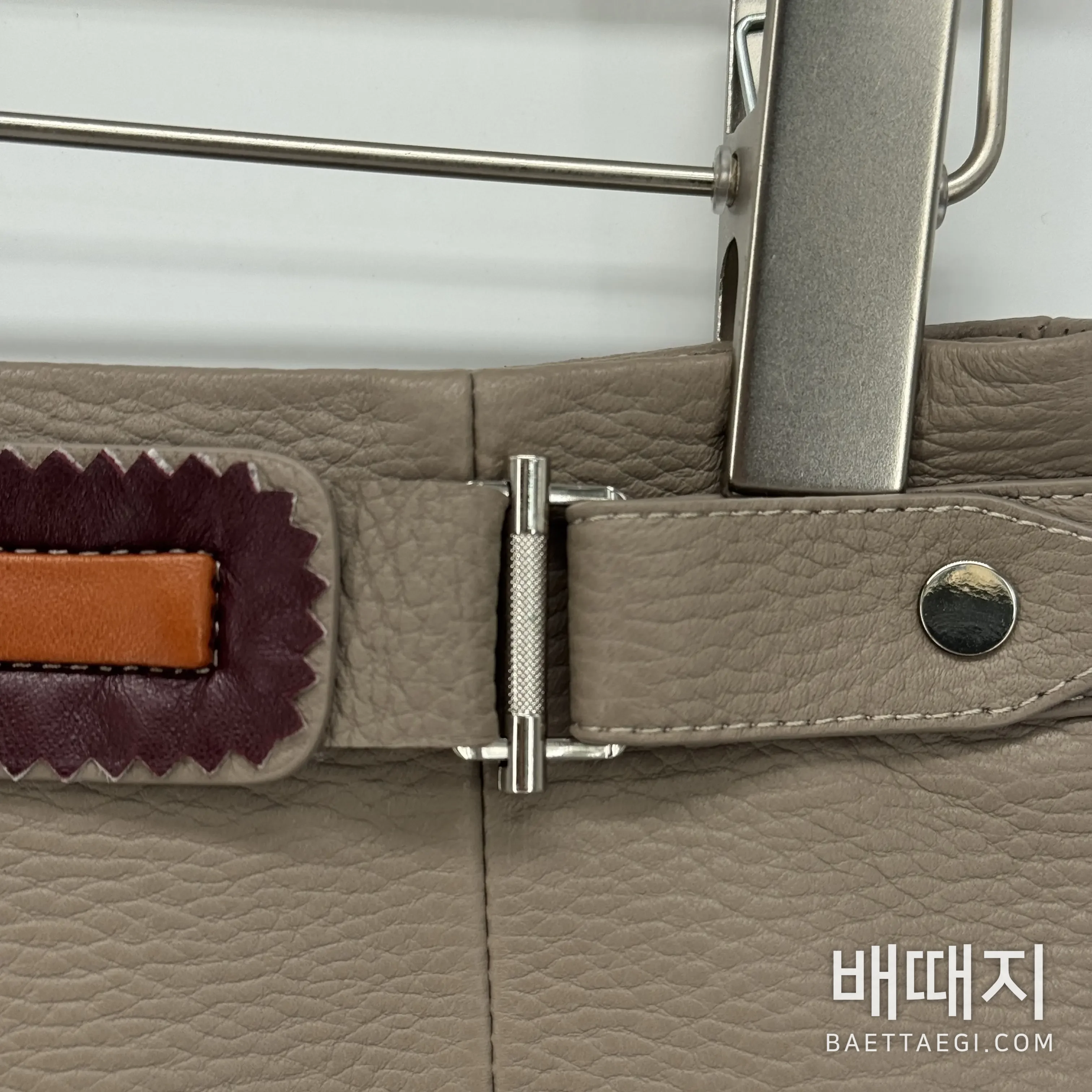 에르메스 램스킨 가죽 여성 스커트 검수사진 3