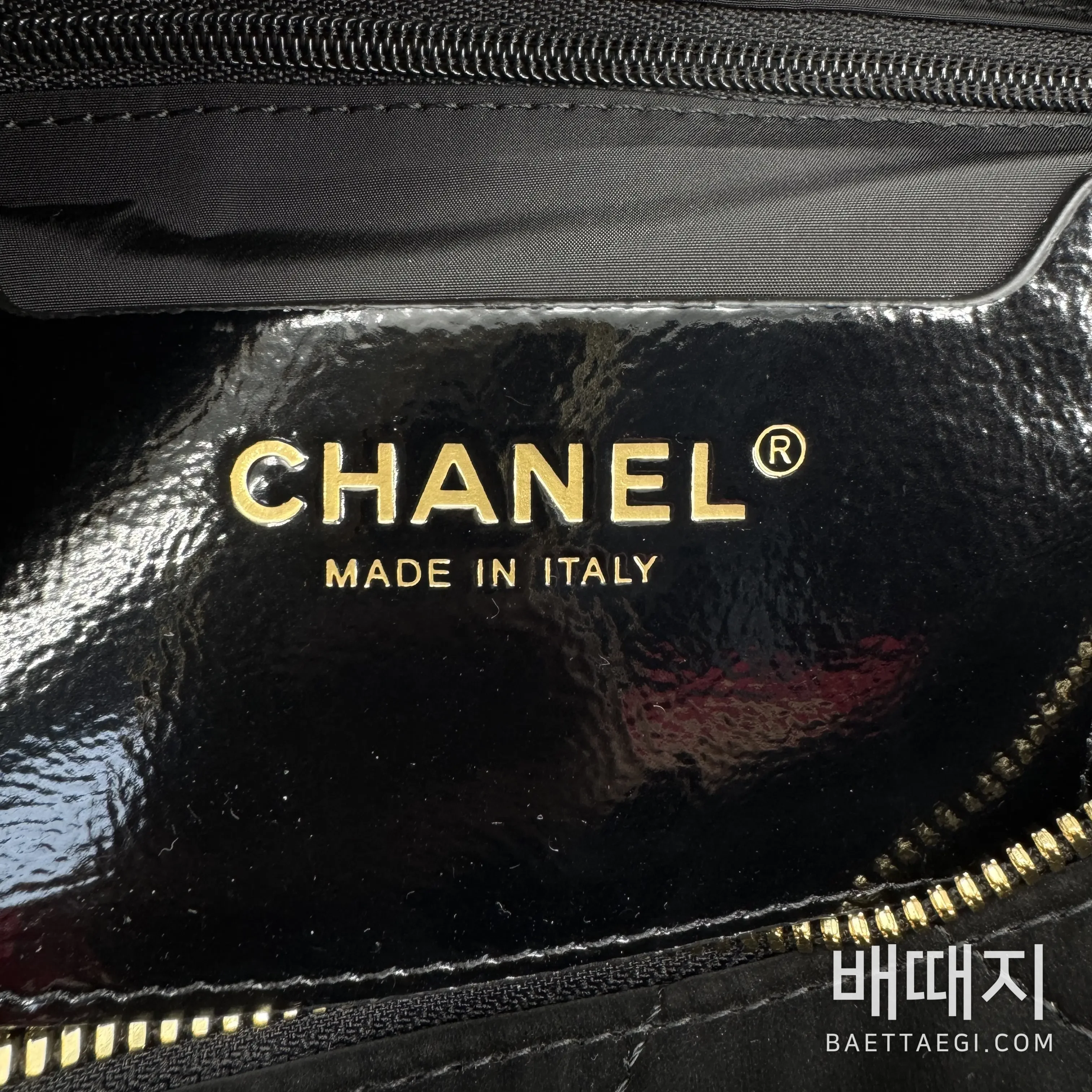 샤넬 코코 네쥬 벨벳 나일론 턴락 볼링백 검수사진 2