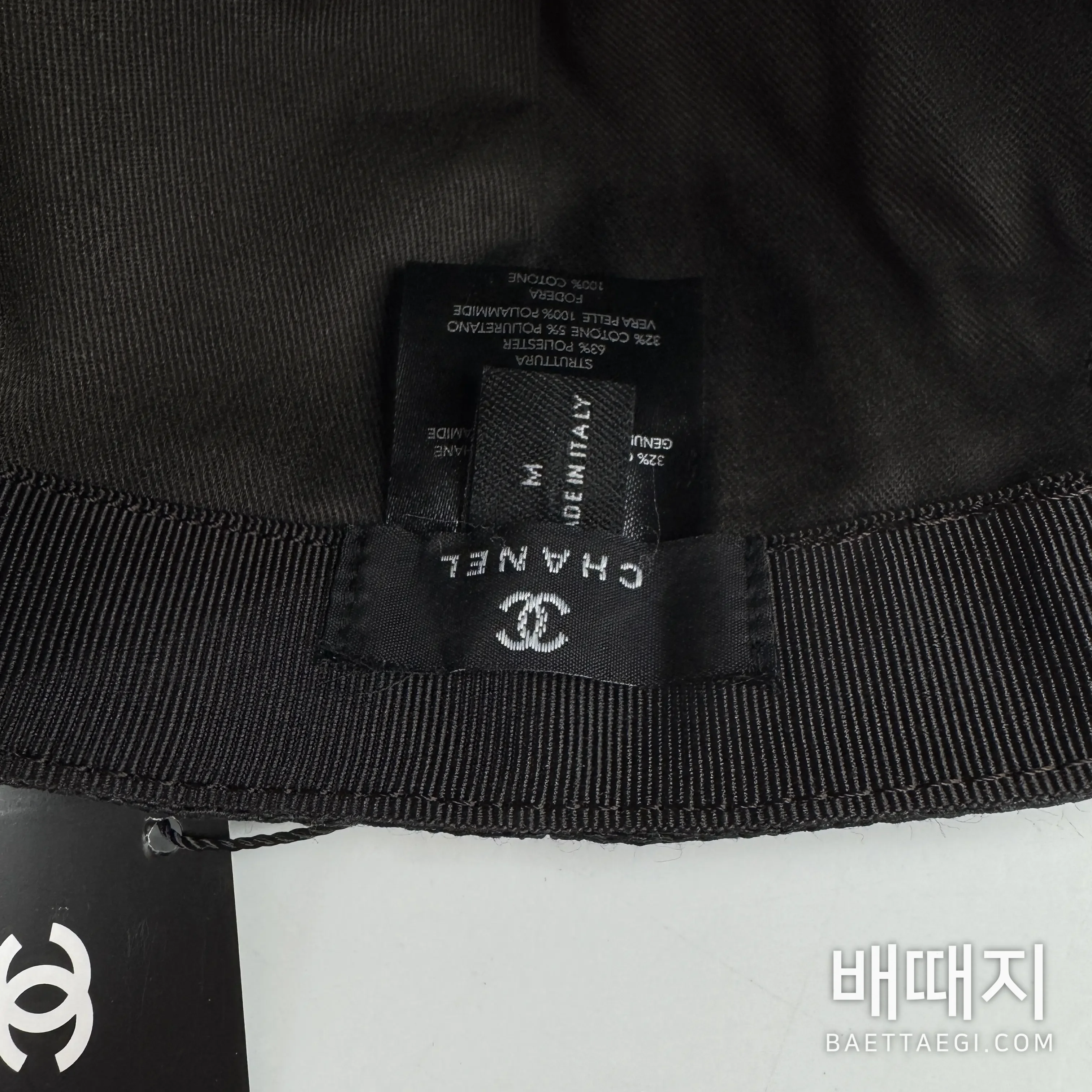 샤넬 더블 C 로고 캡 185632 검수사진 4