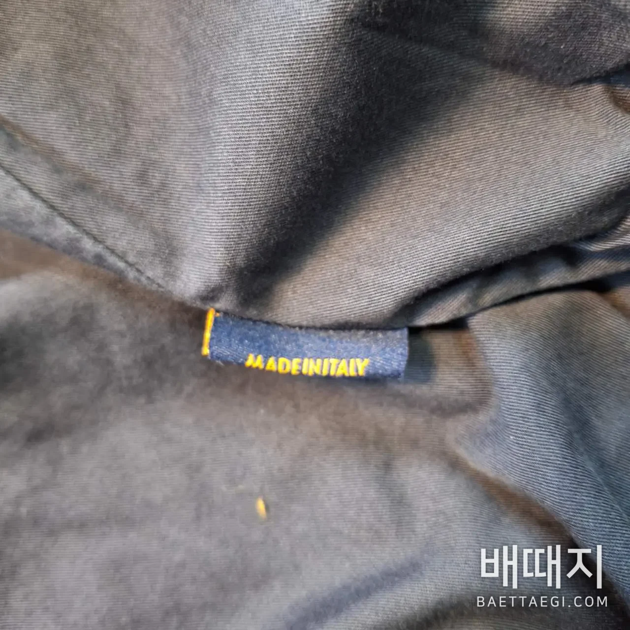 루이비통 블루 번아웃 레터 자카드 체크 데님 남성 자켓 156621 검수사진 7