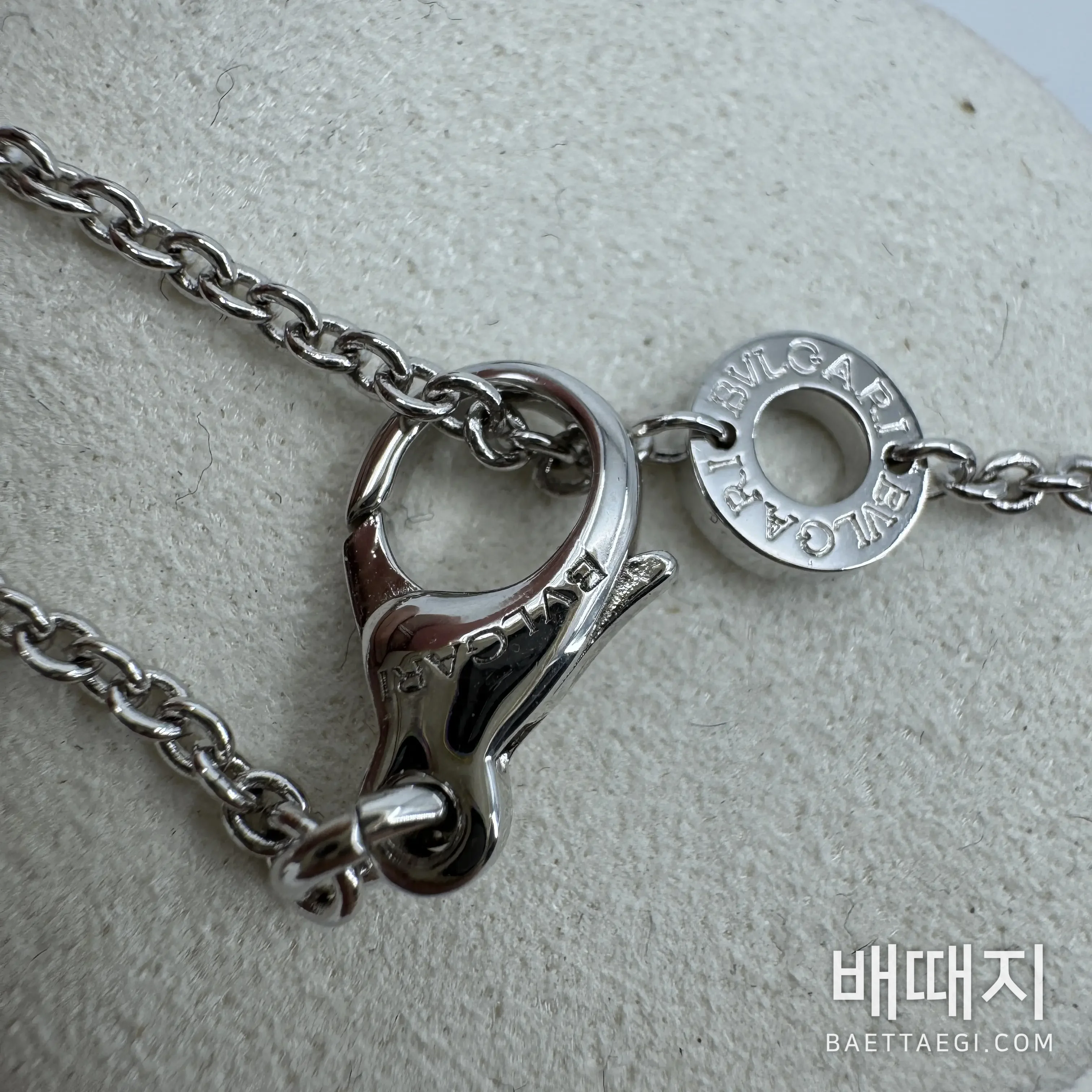 불가리 B.zero 1 풀 다이아몬드 원통형 목걸이 검수사진 2