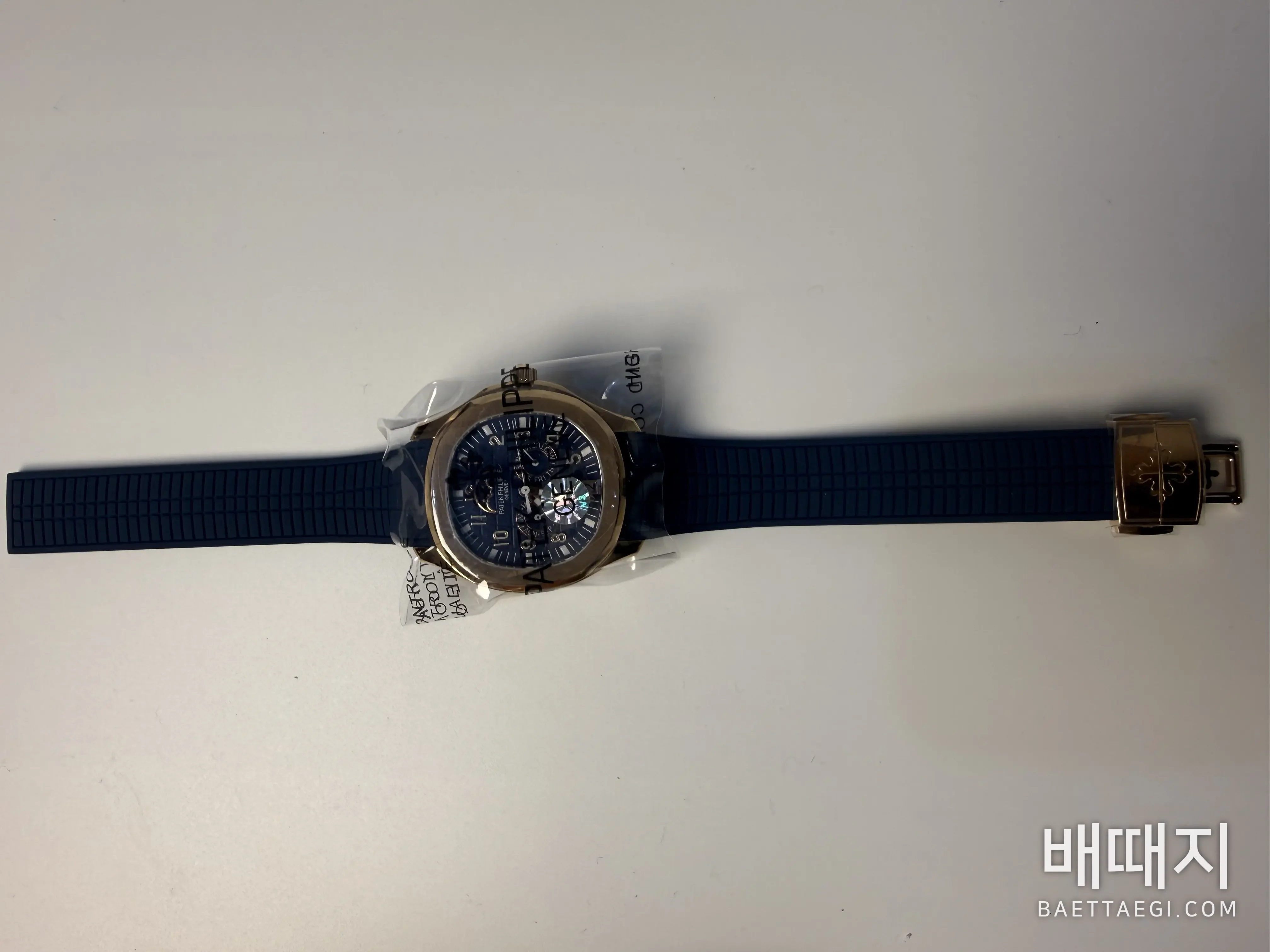 파텍필립 아쿠아넛 5261 R 다이아 자동 블루 다이얼 로즈골드 3K 공장 레플리카 43970 Patek Philippe 검수사진 7