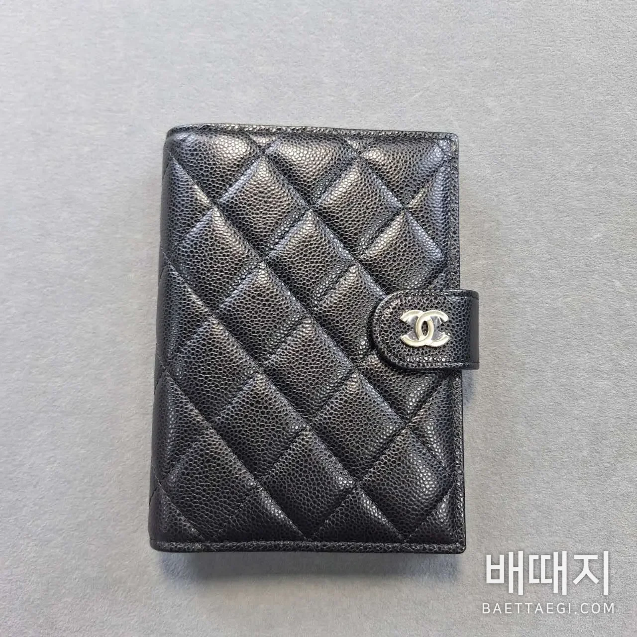 샤넬 다이아몬드 스티치 더블 C 로고 지갑 검수사진 5