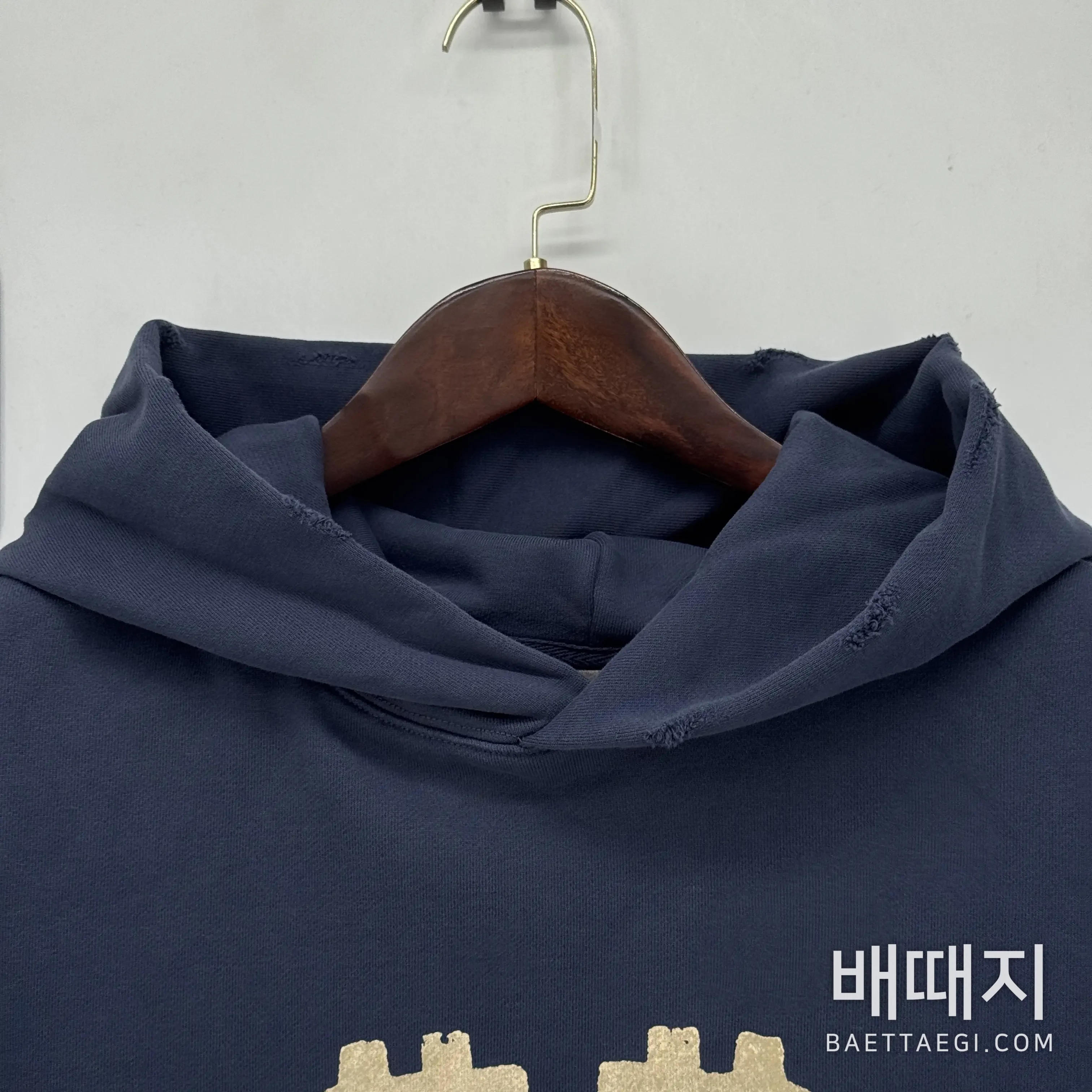 발렌시아가 비트코인 더블B 블루 남성 후드 검수사진 5