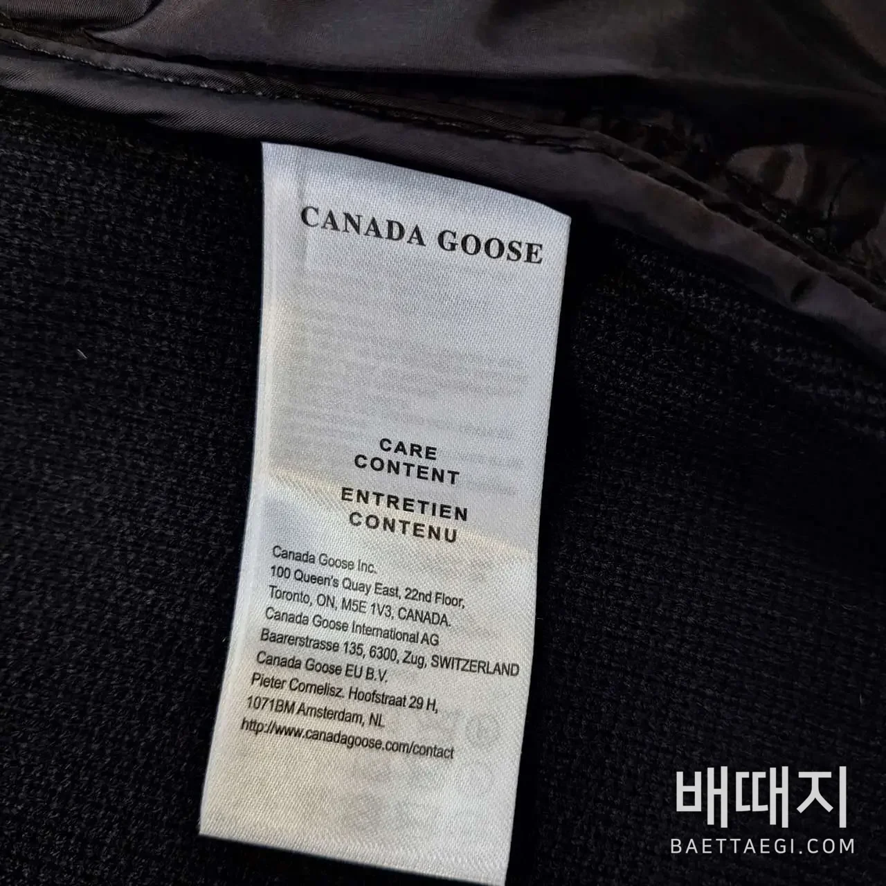 캐나다구스 [RF] 6830 블랙 205676 Canada Goose 6830 검수사진 7
