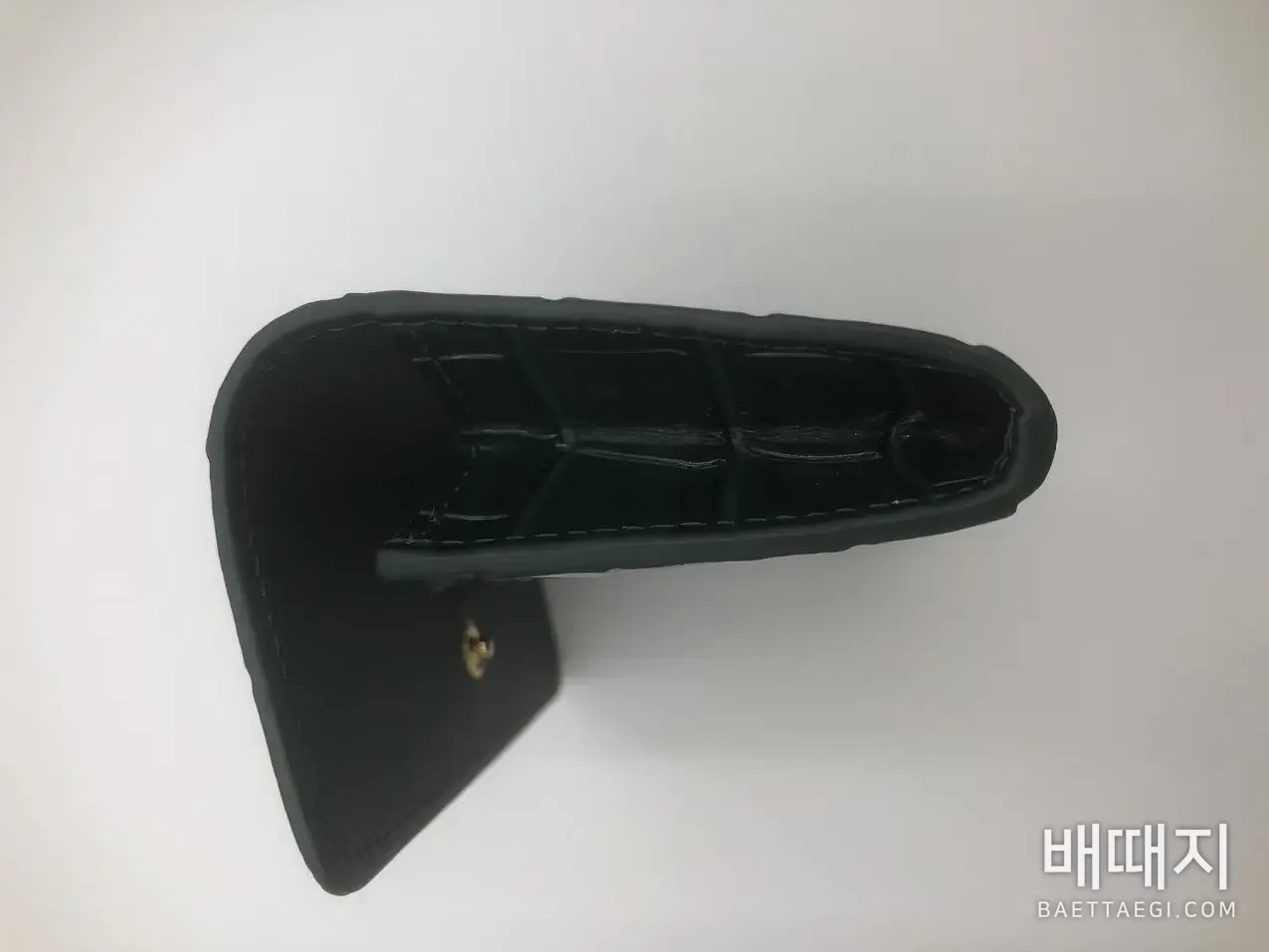 샤넬 그린 크로코다일 카드홀더 지갑 검수사진 5