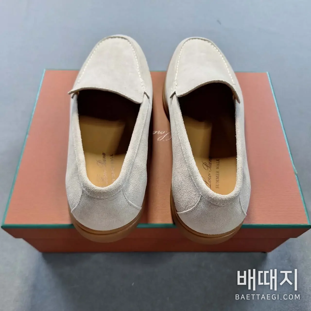 로로피아나 로퍼 스웨이드 검수사진 3