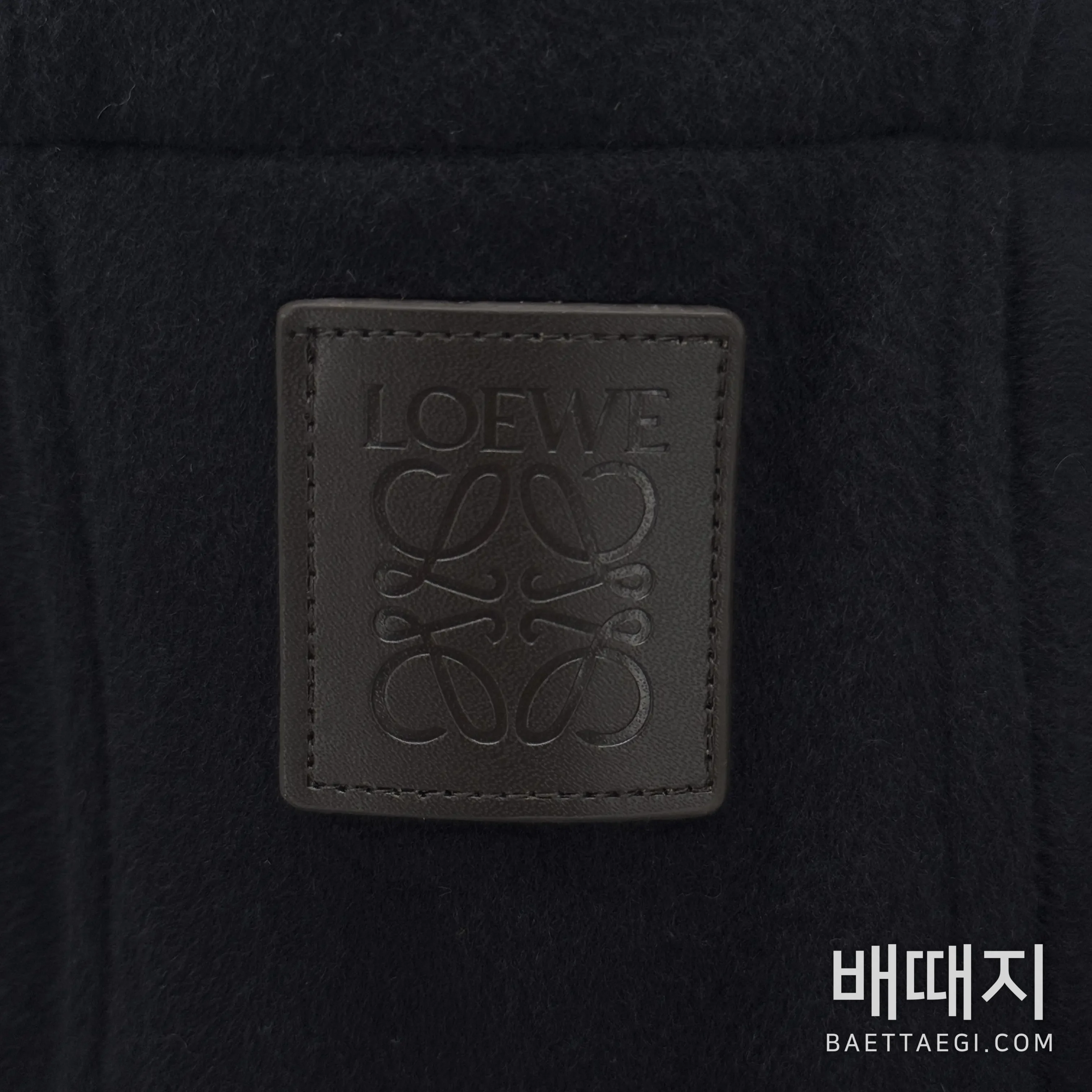 로에베 울 더블 페이스 후드 롱코트 167945 검수사진 7