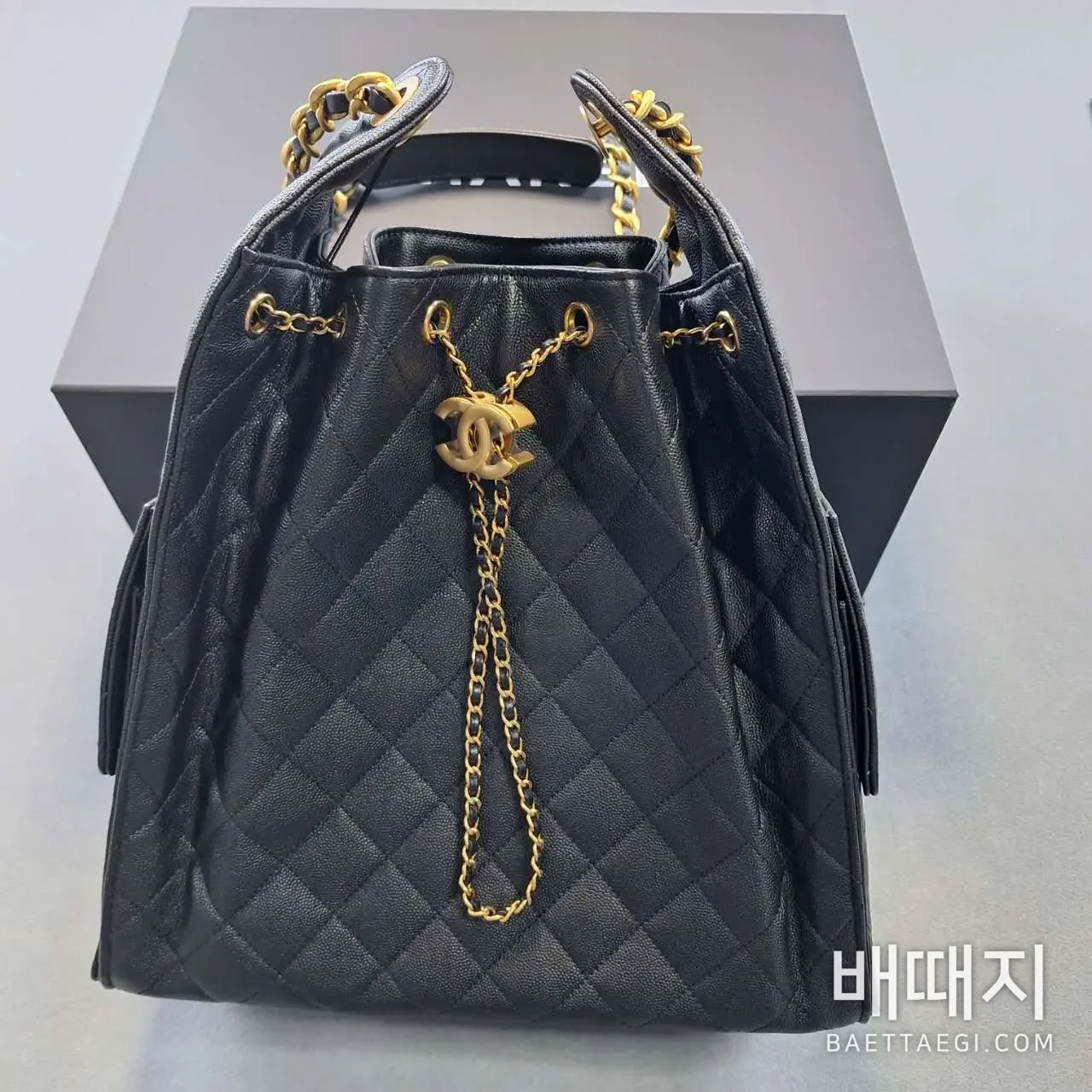 샤넬 캐비어 버킷백 193817 검수사진 7