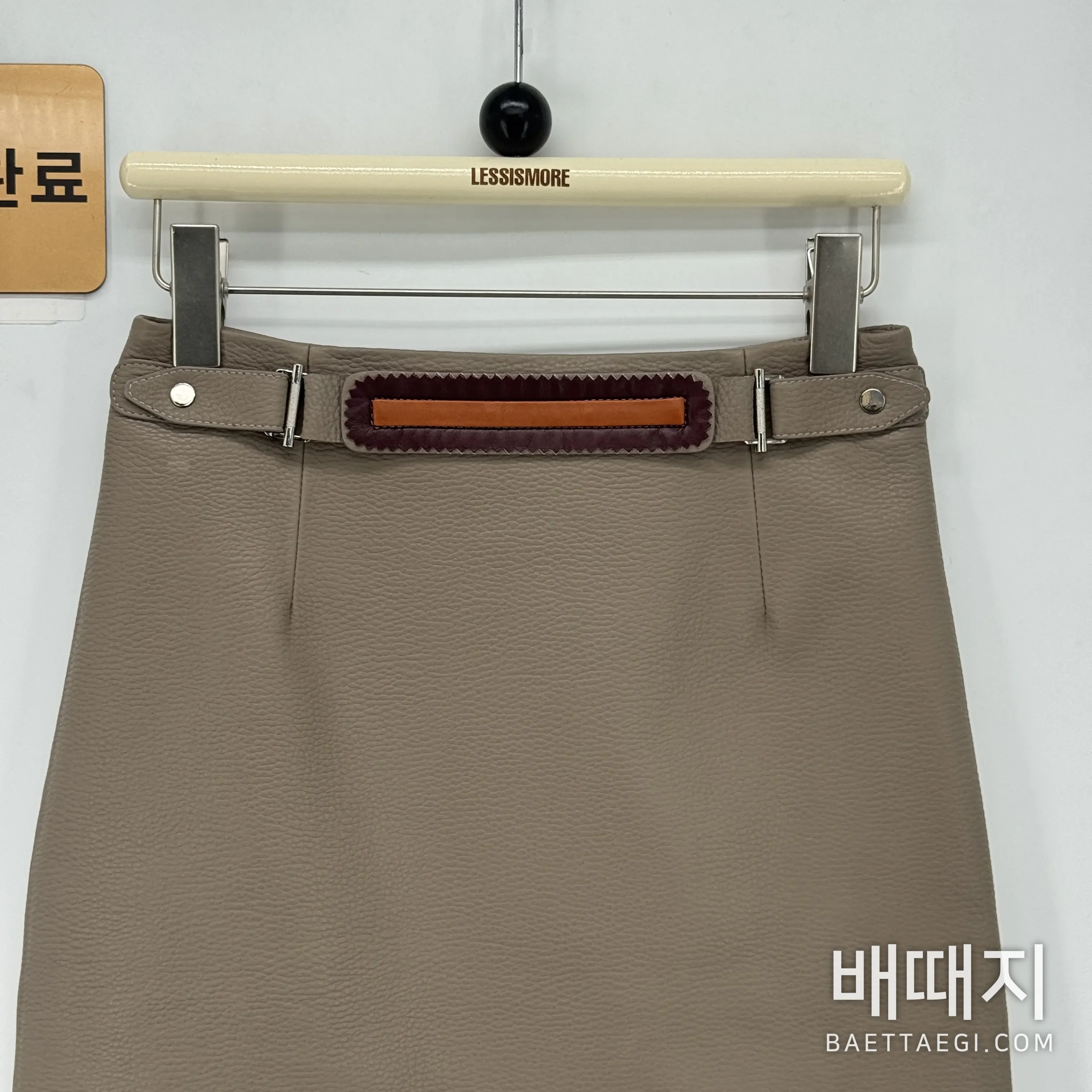 에르메스 램스킨 가죽 여성 스커트 검수사진 5