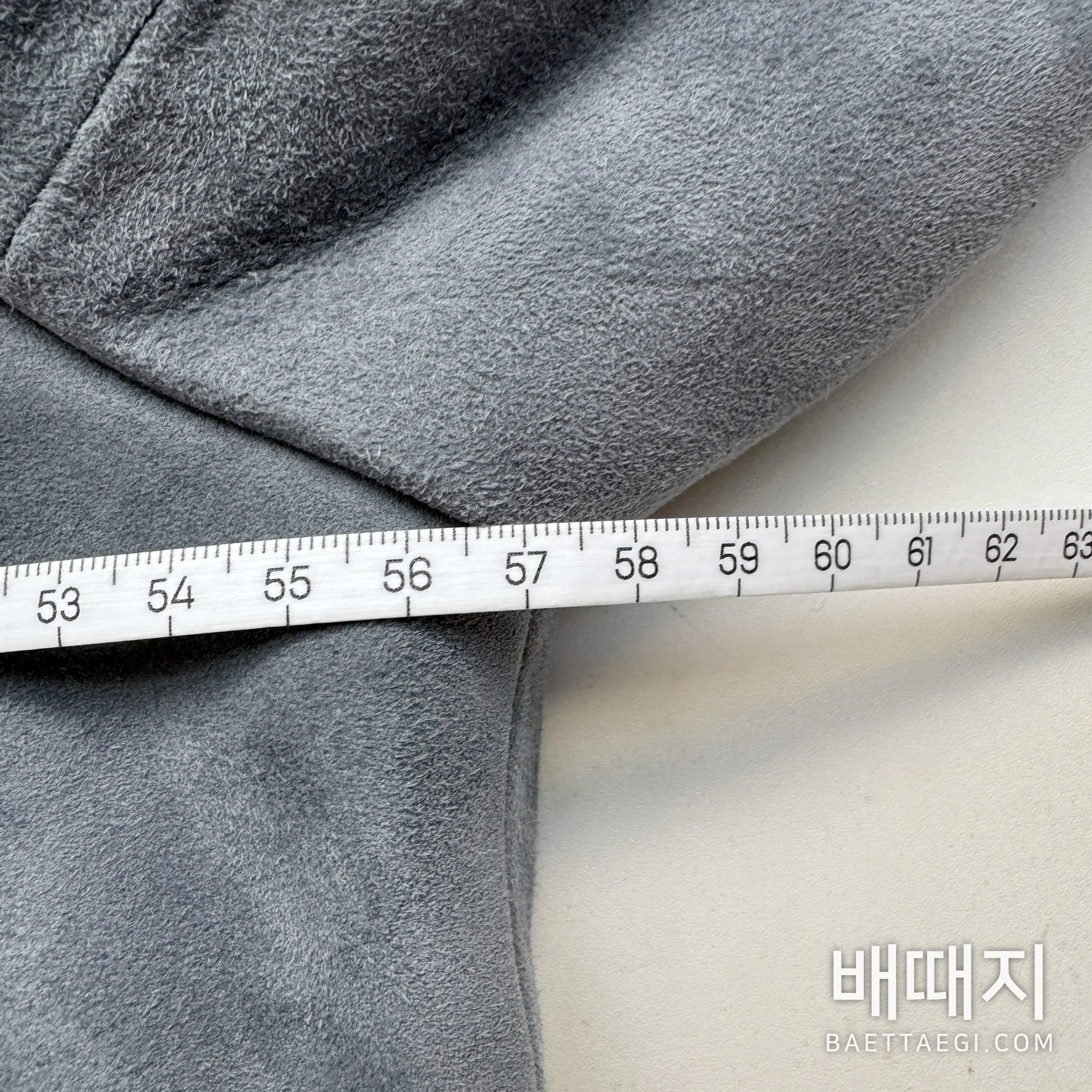 보테가베네타 미스티블루 스웨이드 램스킨 남성 자켓 205529 검수사진 12