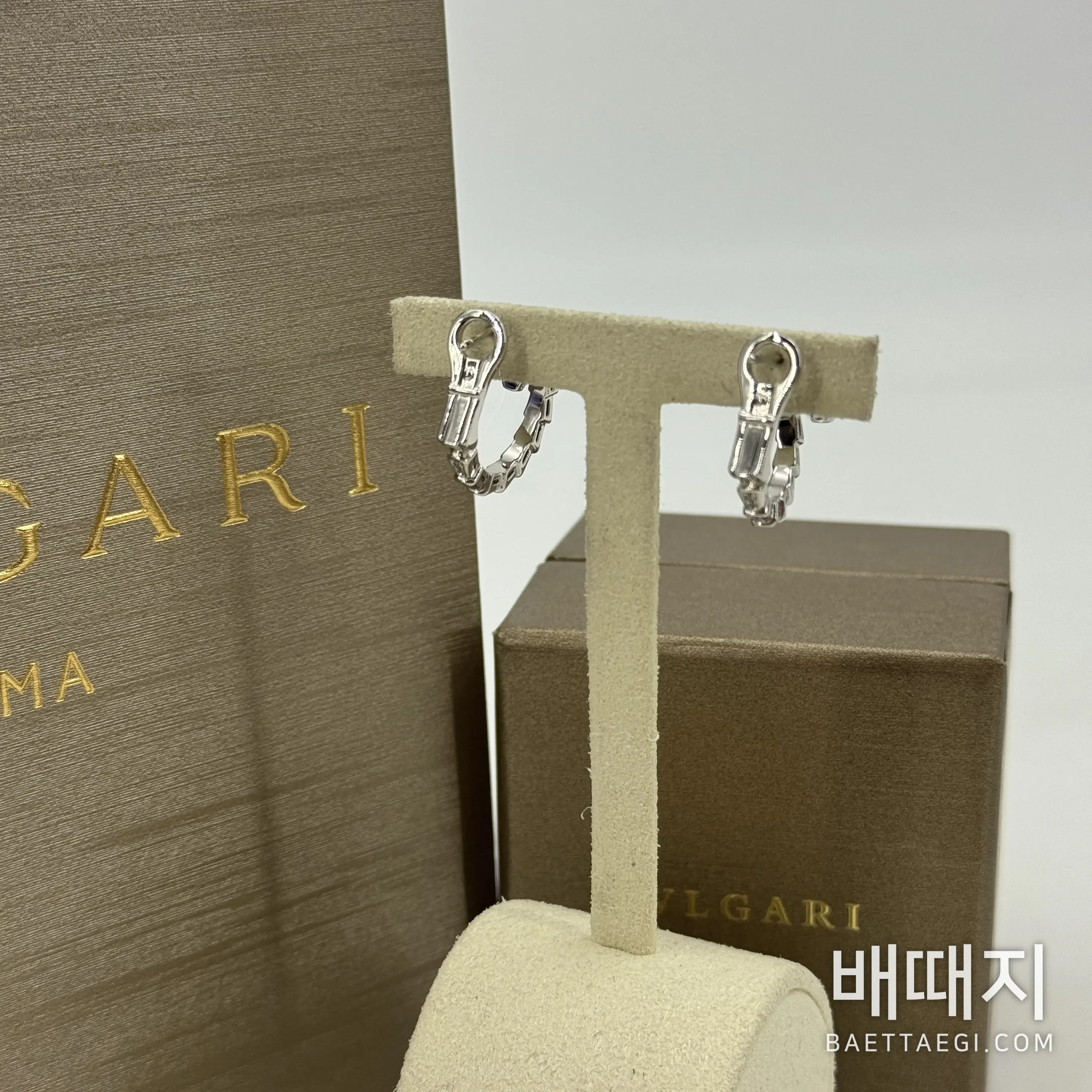 불가리 세르펜티 바이퍼 풀 다이아몬드 귀걸이 197699 검수사진 6