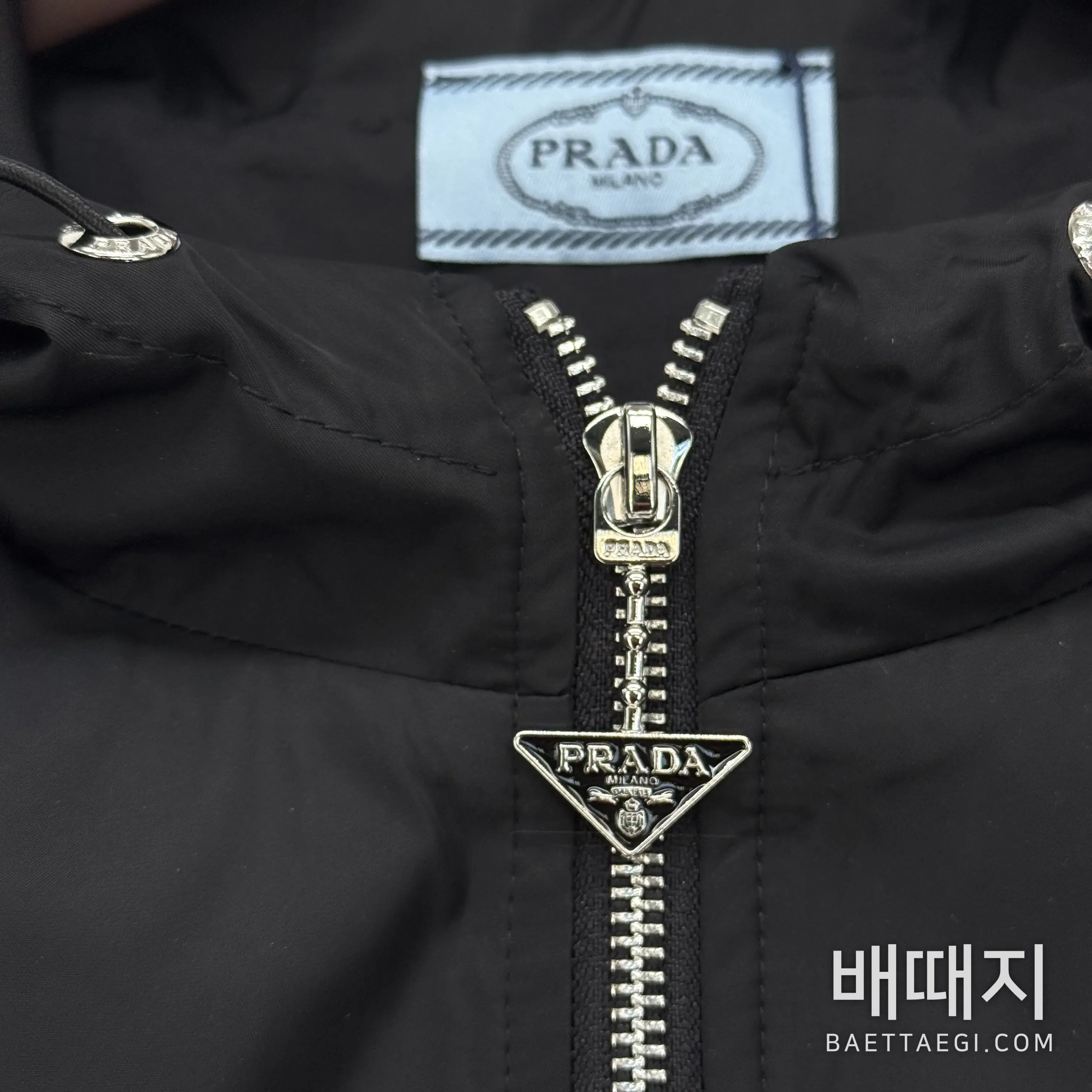 프라다 후드 드로스트링 여성 자켓 164663 검수사진 6