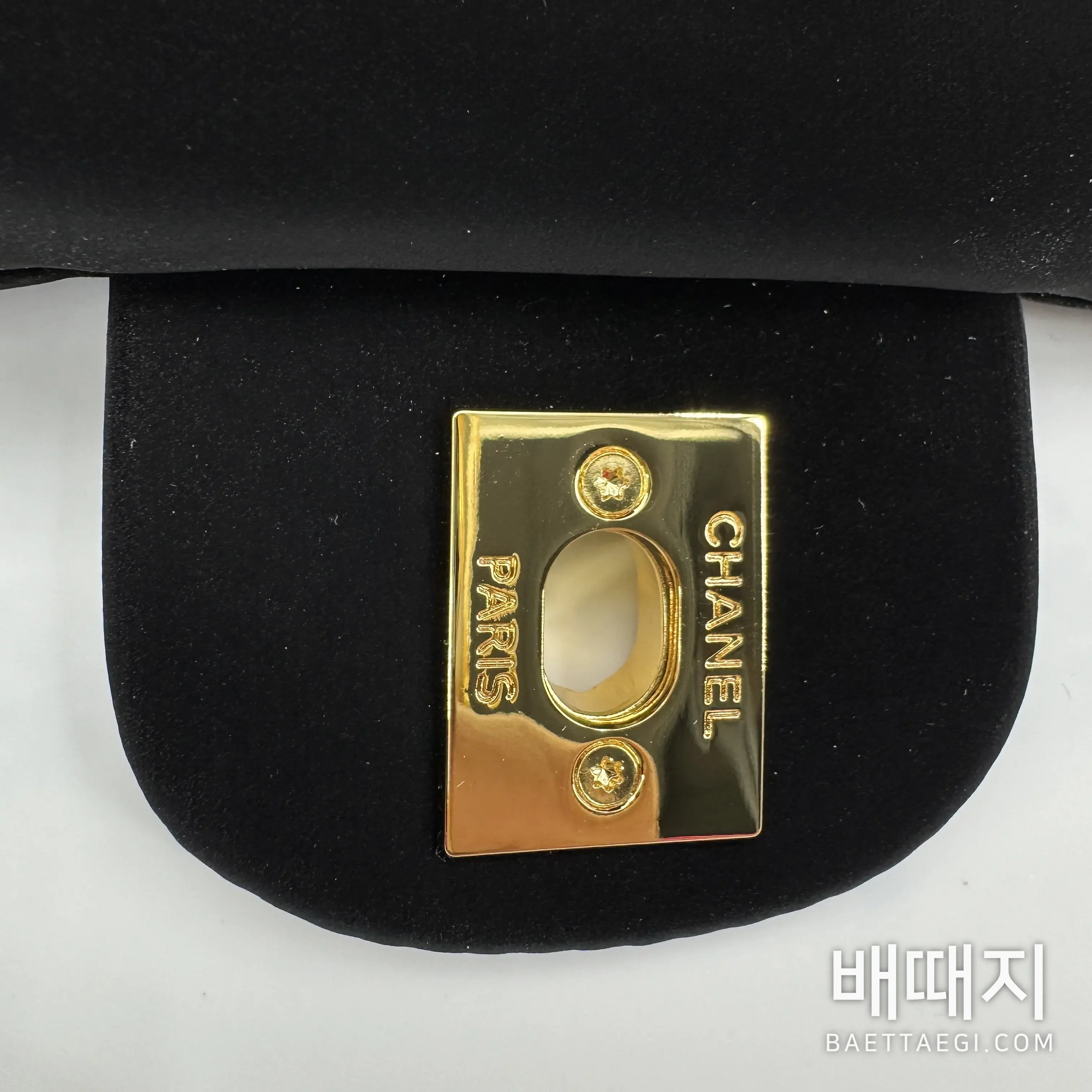 샤넬 코코 네쥬 벨벳 나일론 턴락 볼링백 검수사진 4