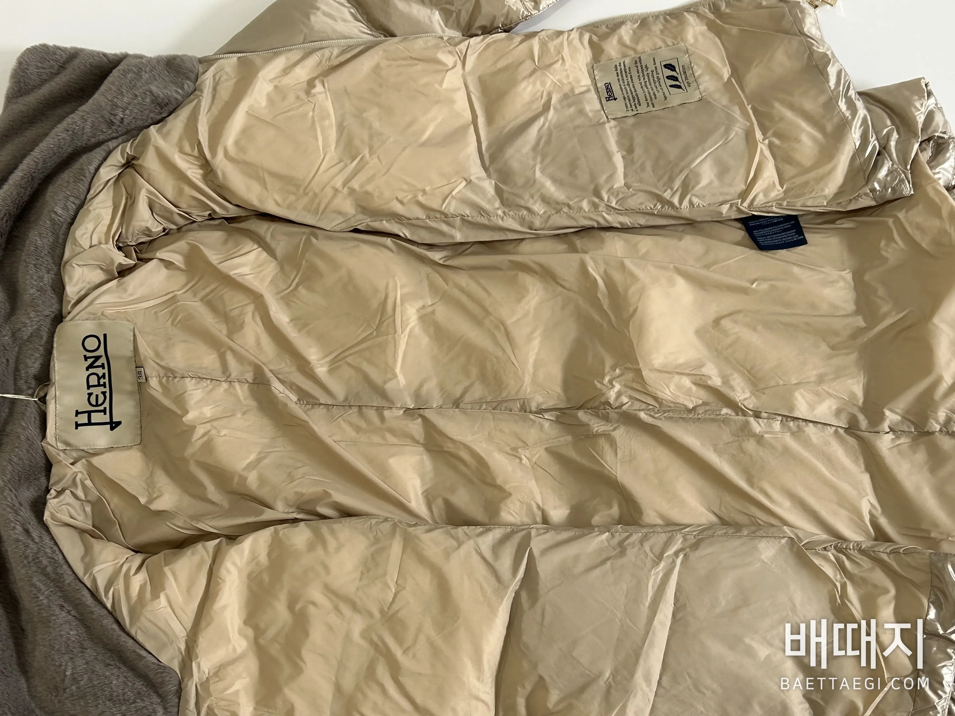 에르노 화이트 구스 다운 여성 패딩 AH-803 검수사진 3