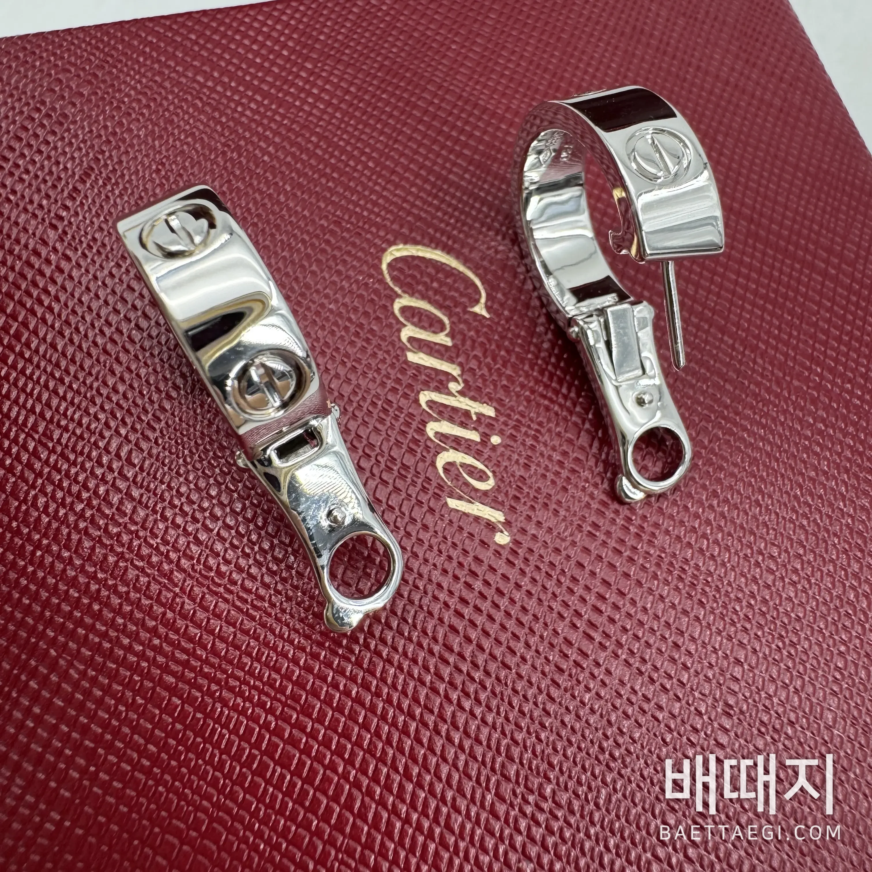 까르띠에 러브 다이아몬드 나사 귀걸이 검수사진 2