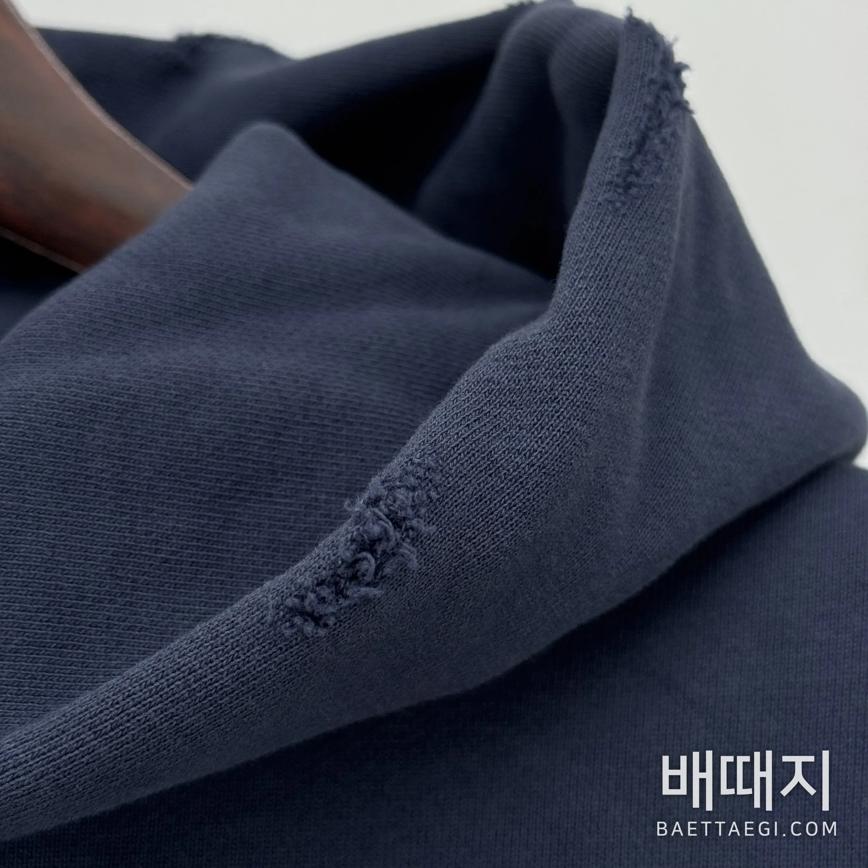 발렌시아가 비트코인 더블B 블루 남성 후드 검수사진 4