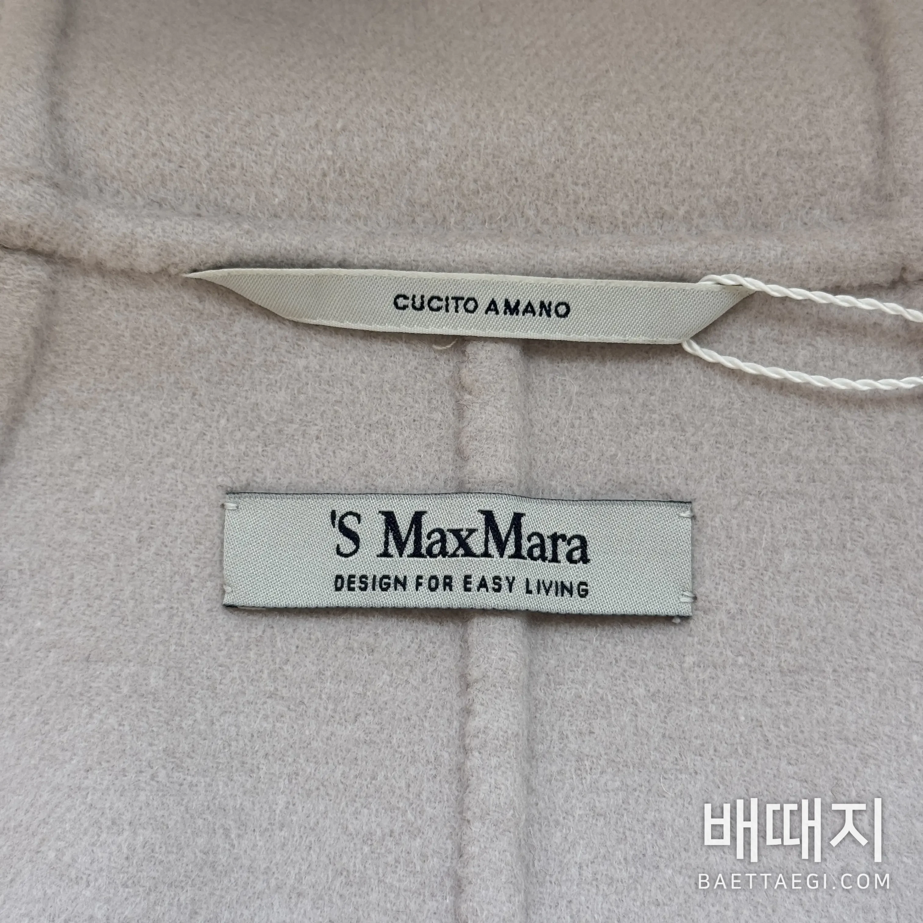 자켓 캐시미어 롱 코트 검수사진 3