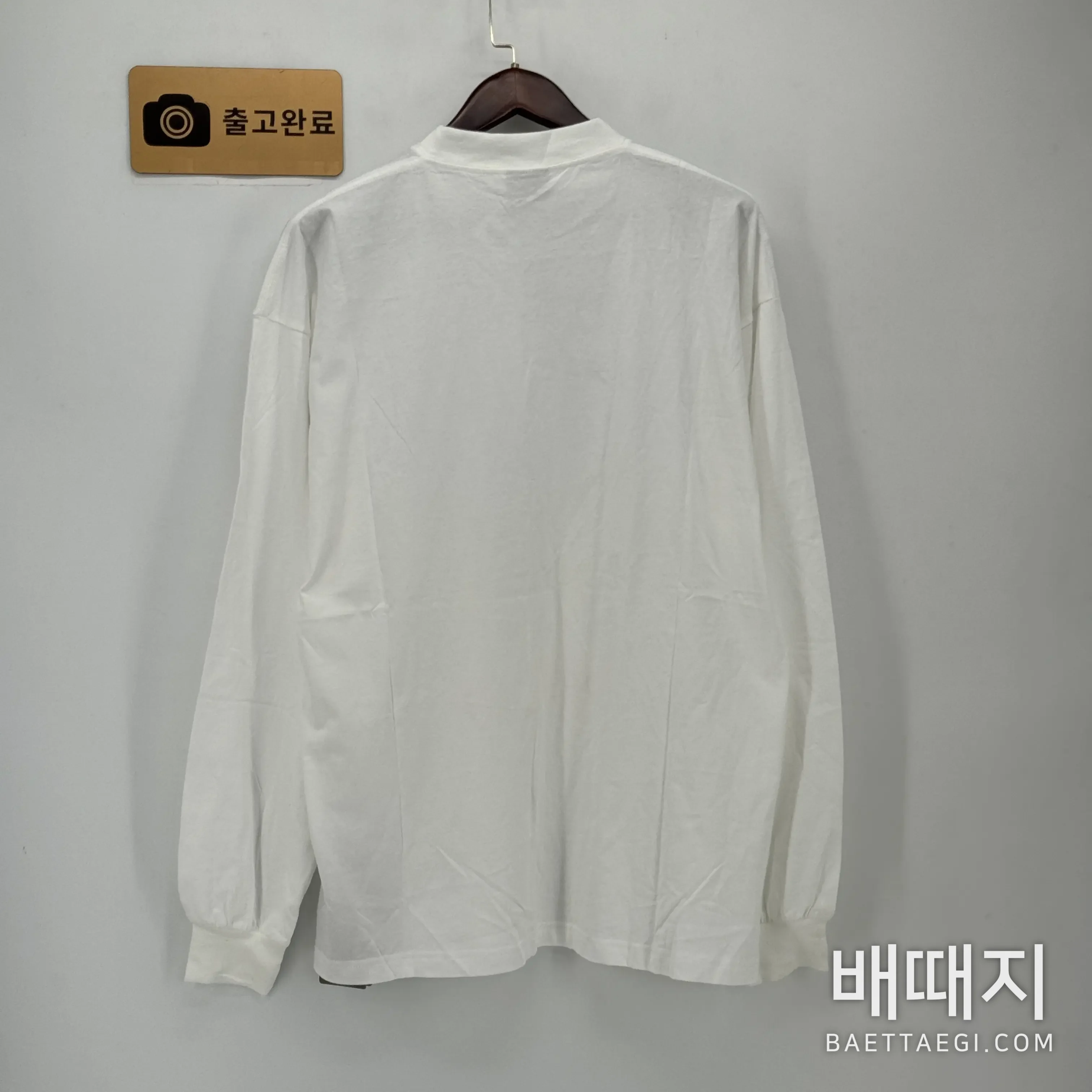 발렌시아가 남성 코마 코튼 긴팔 티셔츠 검수사진 4