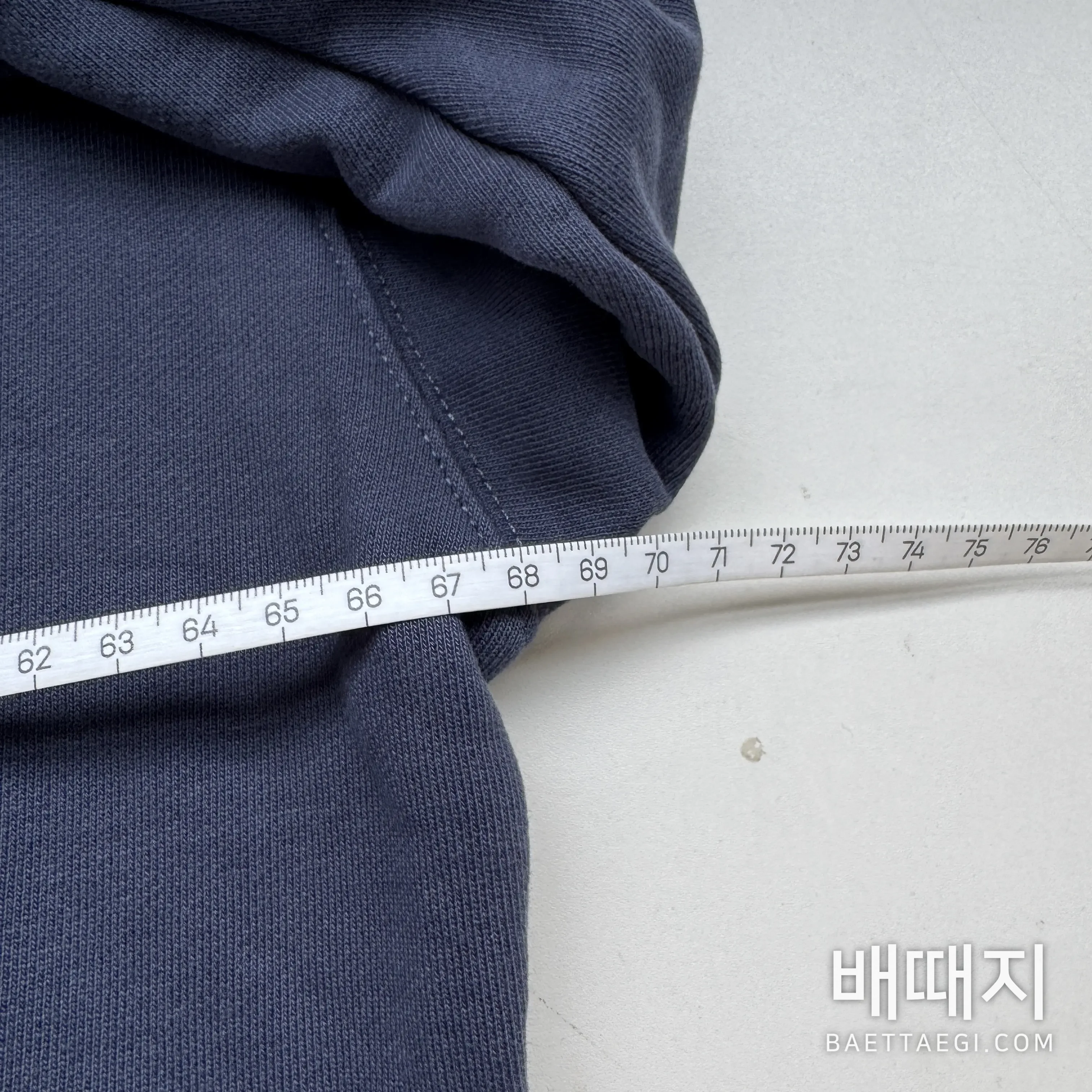 발렌시아가 비트코인 더블B 블루 남성 후드 198510 검수사진 8