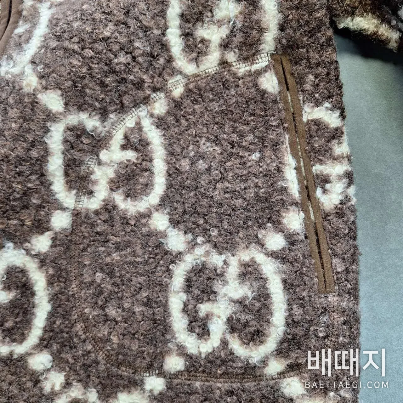 구찌 GG 자카드 테디 자켓 검수사진 4