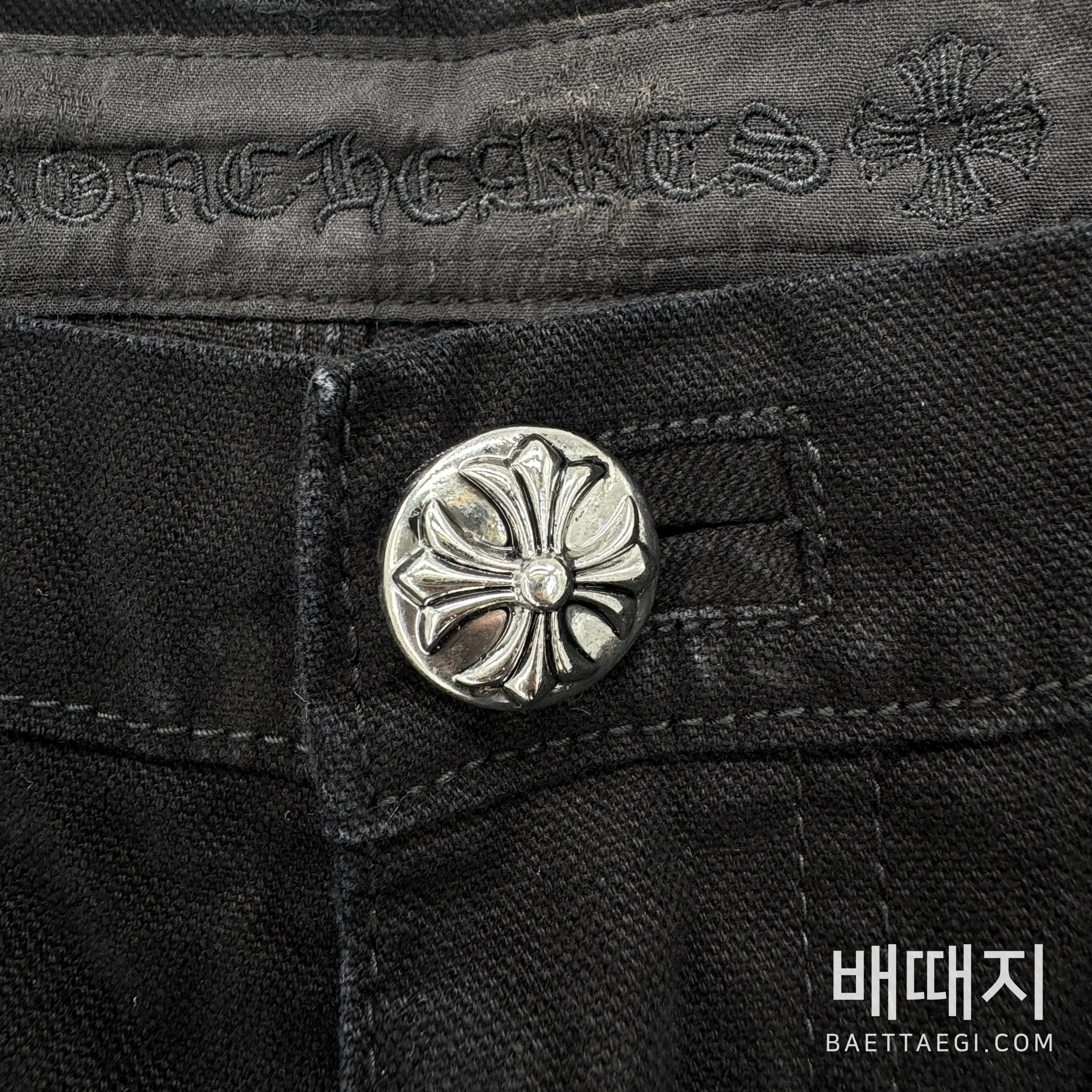 크롬하츠 더블 니 스터드 워크 팬츠 검수사진 5