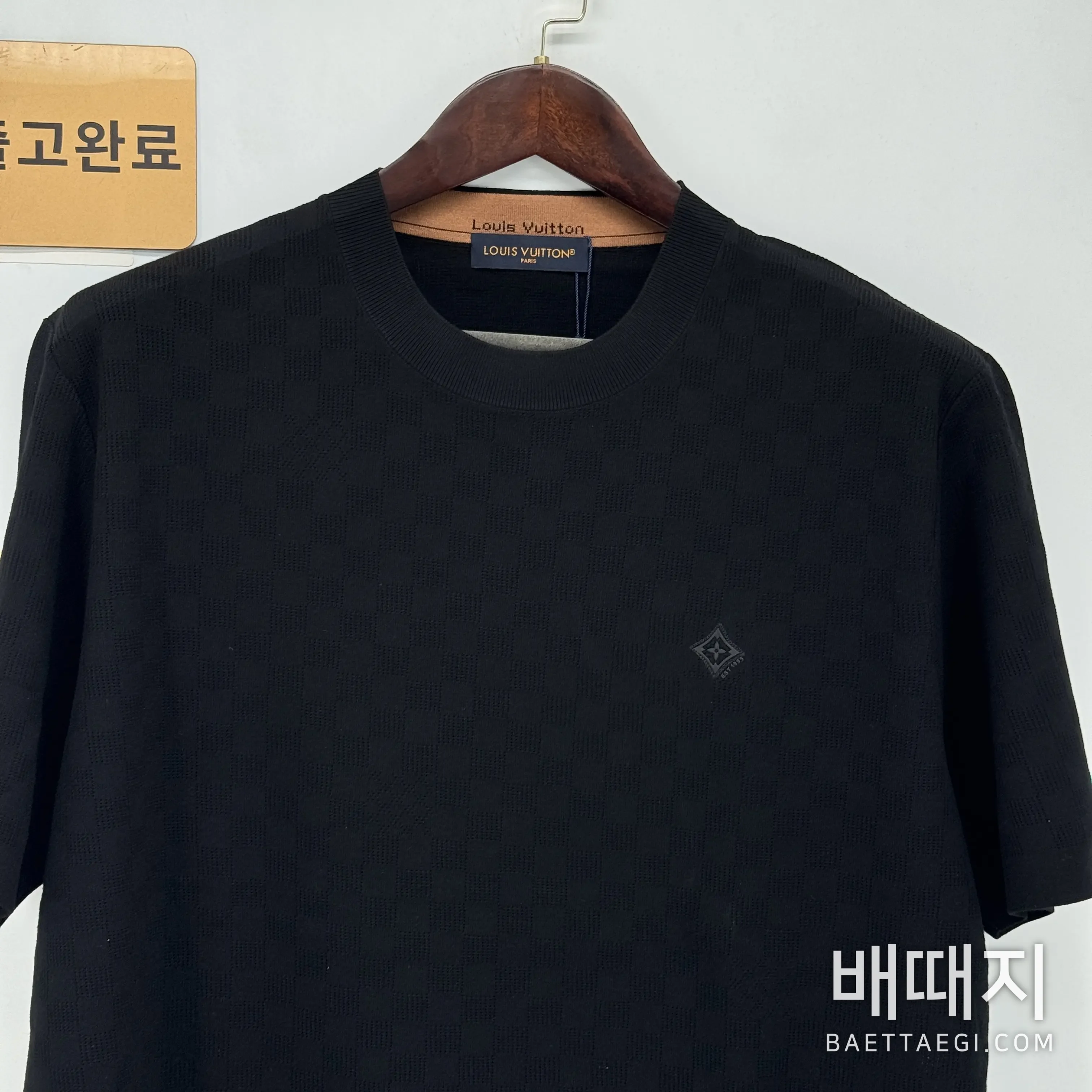 루이비통 울 체커보드 반팔 니트 검수사진 2