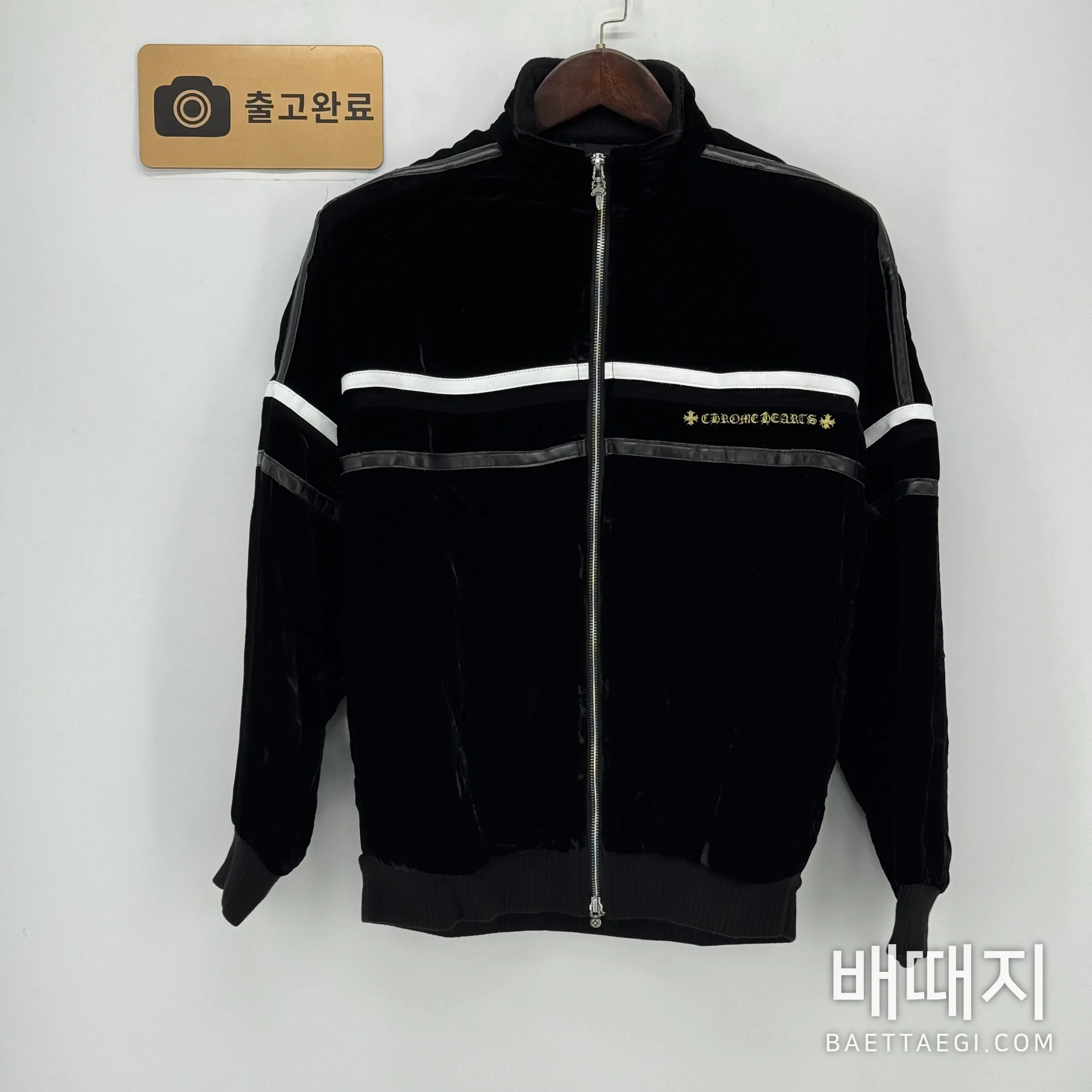크롬하츠 뉴벨벳 골드라벨 램스킨 패치워크 재킷 검수사진 1