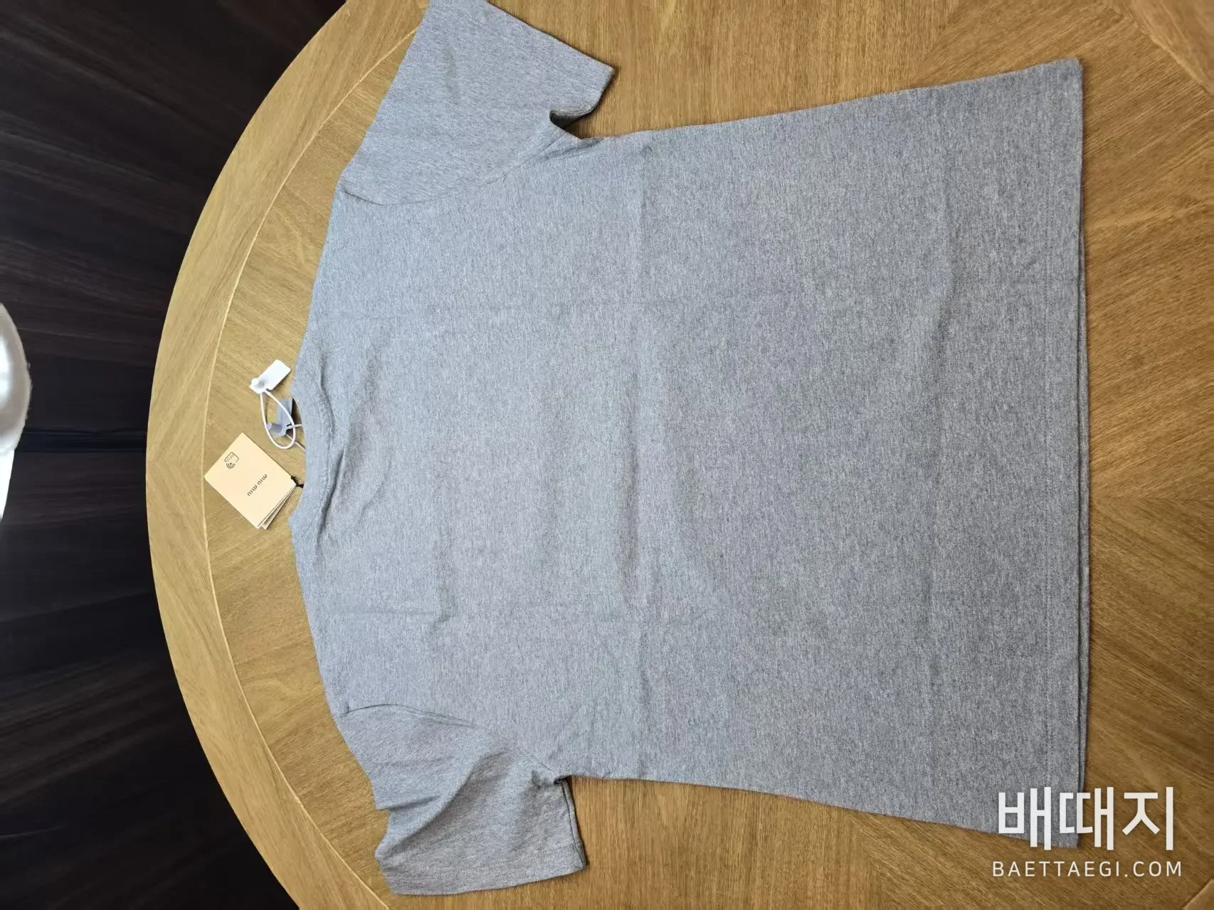 미우미우 남성 코튼 반팔 티셔츠 114314 검수사진 6