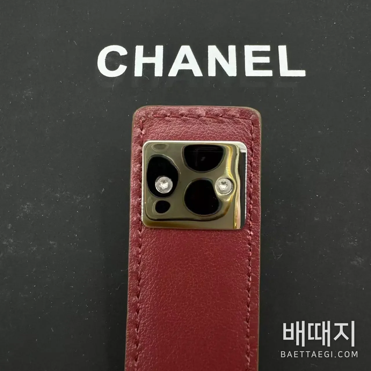 샤넬 악어가죽 버클 벨트 검수사진 5