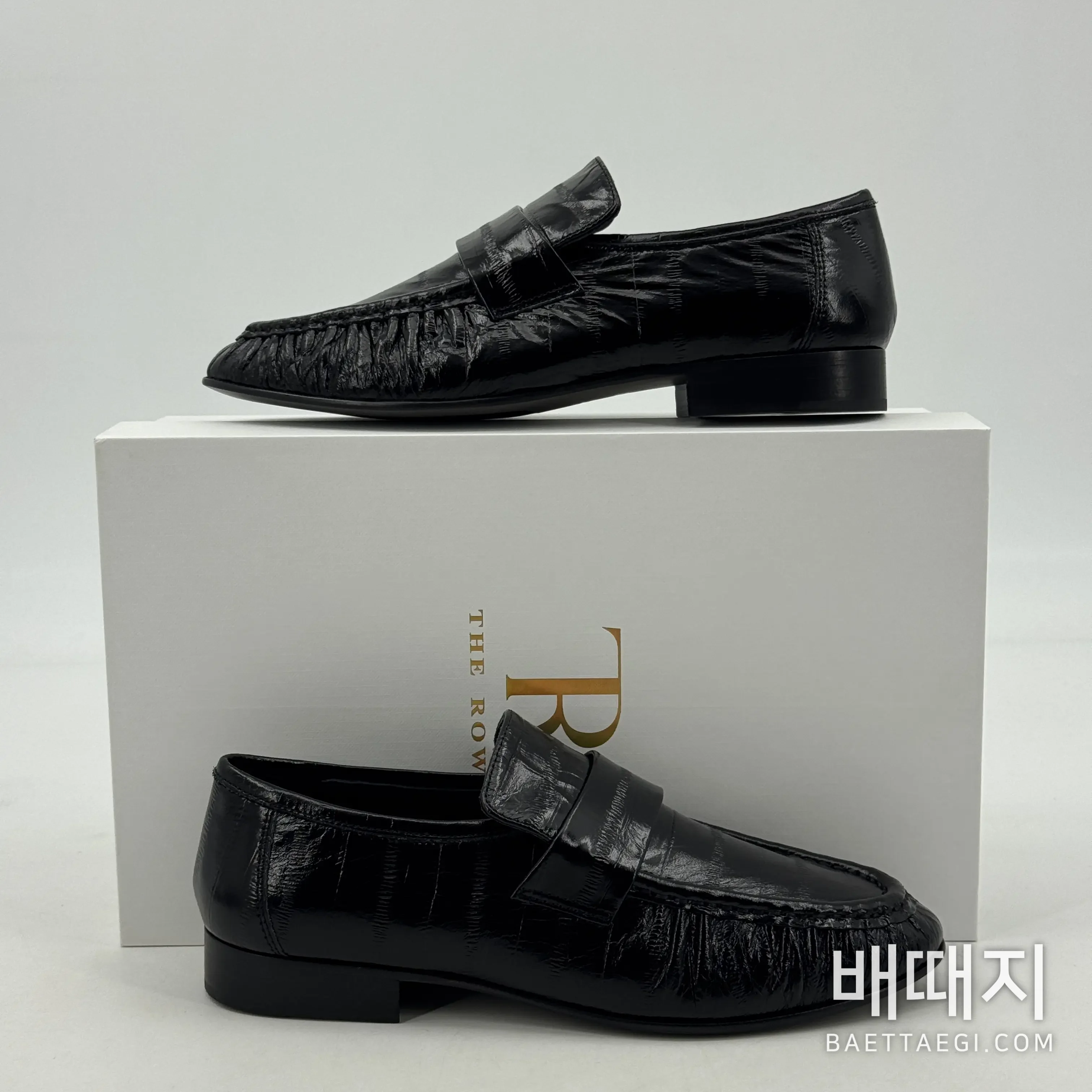 더로우 장어 무늬 양가죽 로퍼 검수사진 2