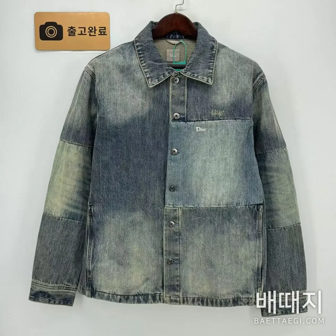 디올 자수 패치 코튼 자켓 남성 검수사진 1