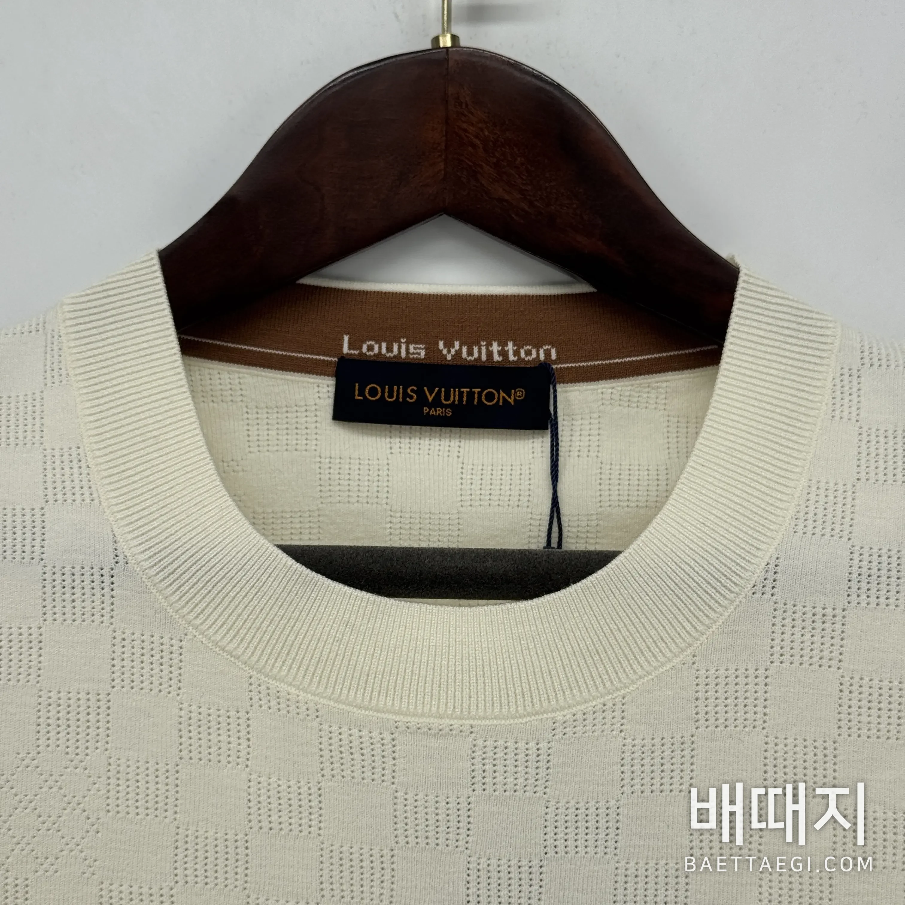 루이비통 울 컬러 블록 자카드 남성 스웨터 검수사진 4