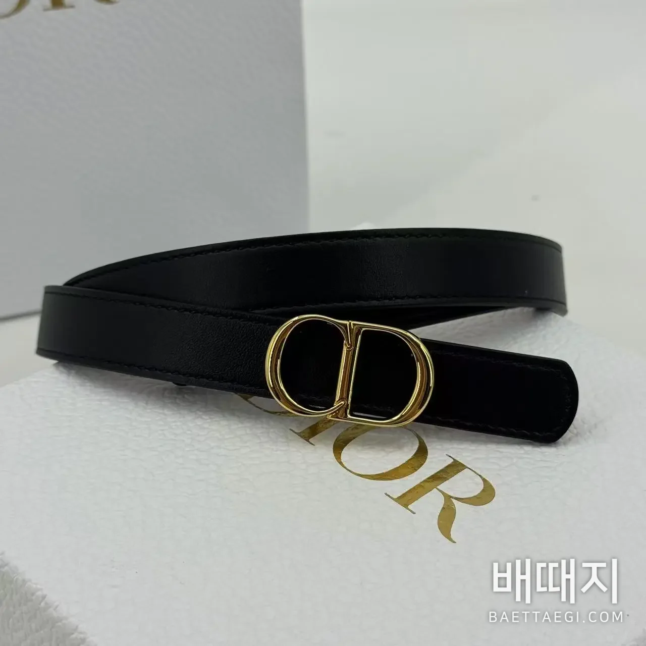 디올 아이콘 리버서블 소가죽 벨트 검수사진 3