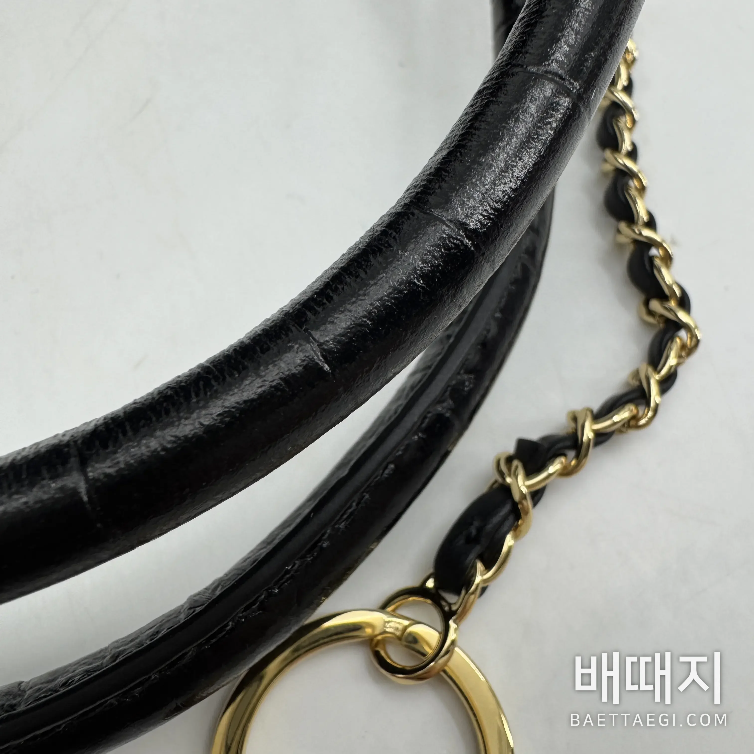 샤넬 악어무늬 크루아송 쇼핑백 가방 193825 검수사진 9