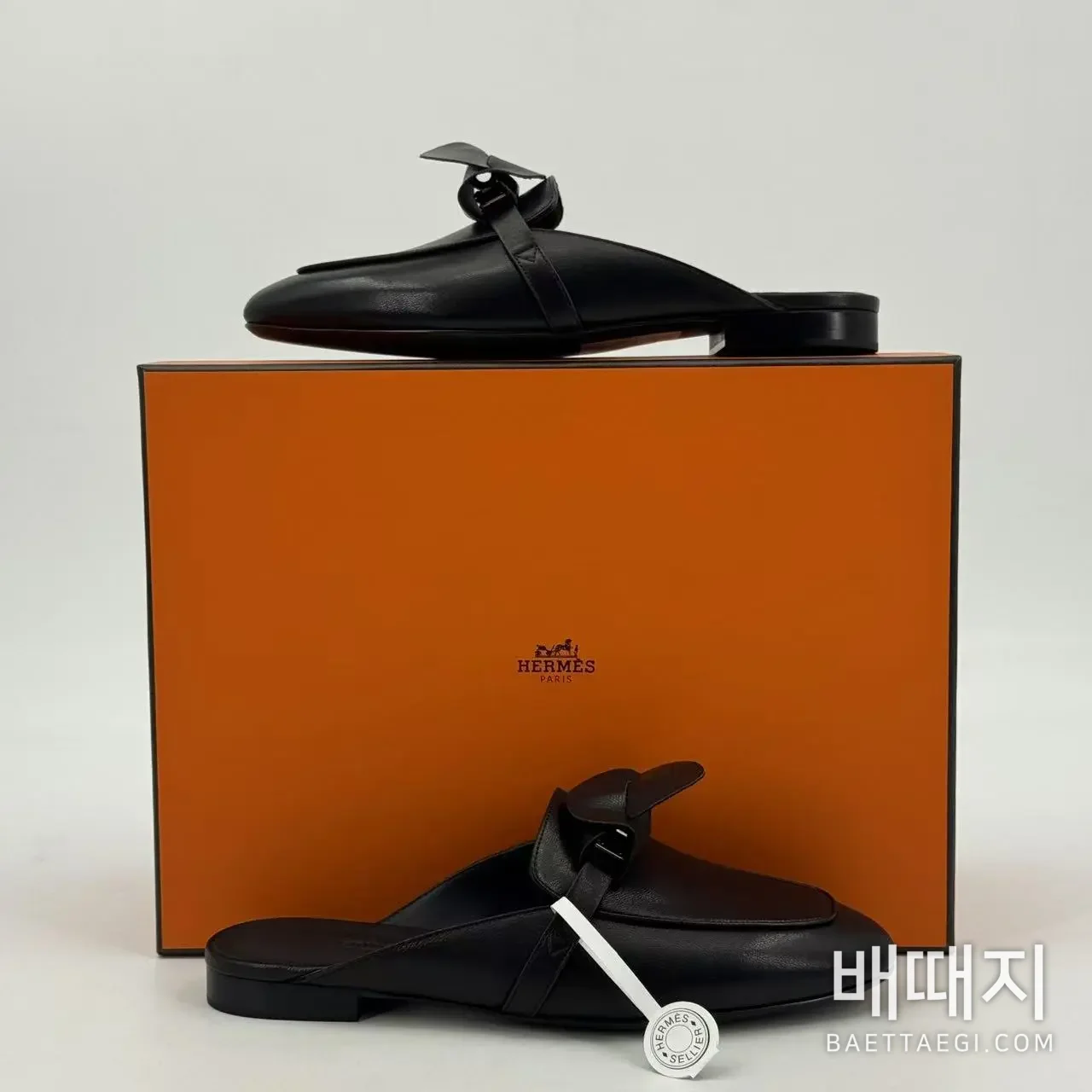 에르메스 이즈 뮬 샌들 로퍼ー 골드 하드웨어 검수사진 3