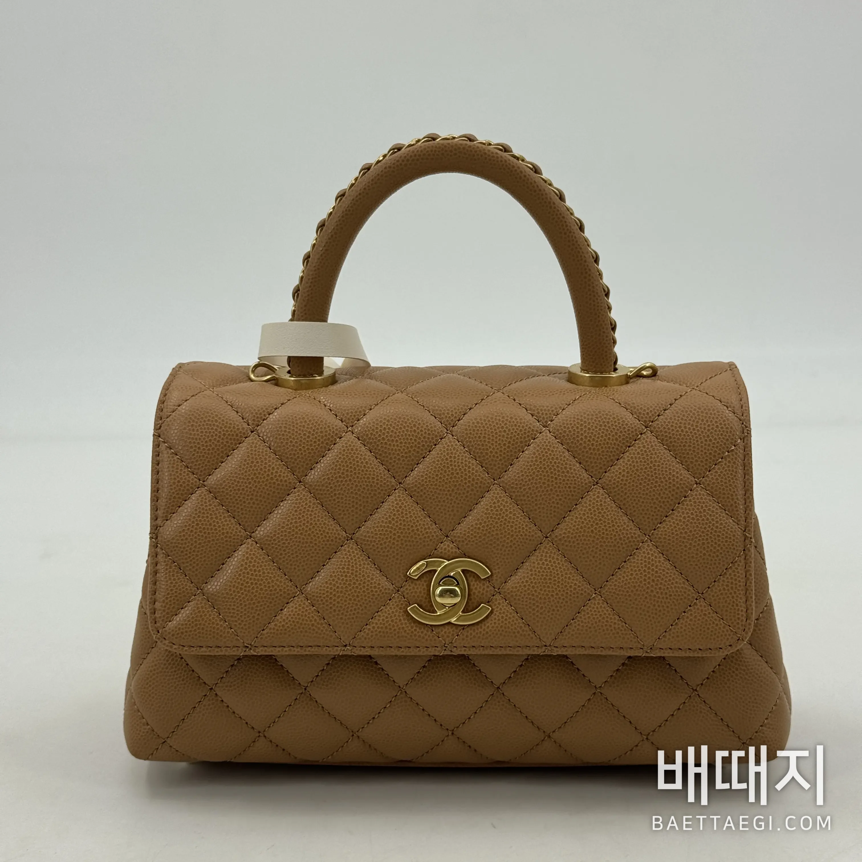 샤넬 코코핸들 빈티지 골드 가방 검수사진 2