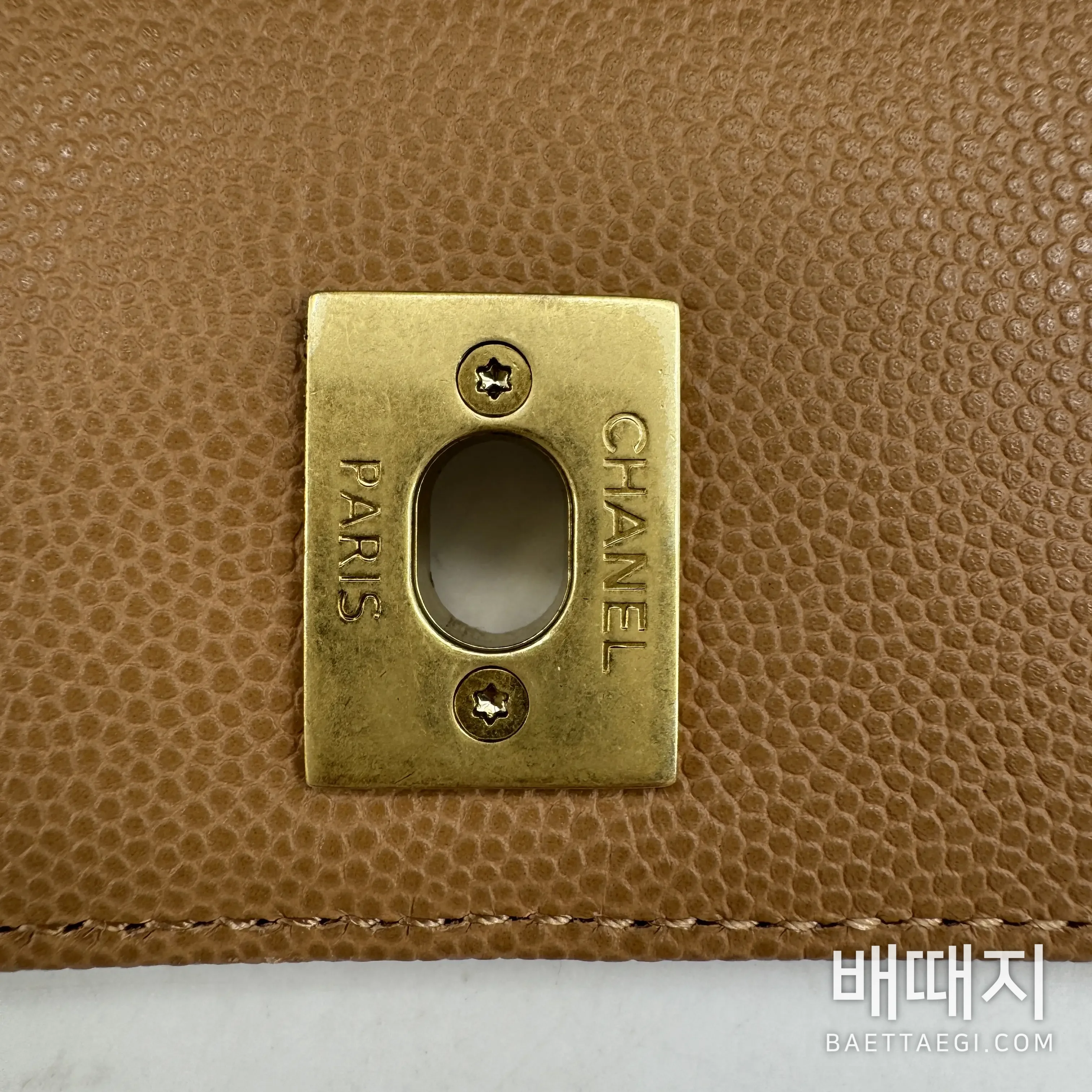 샤넬 코코핸들 빈티지 골드 가방 검수사진 5