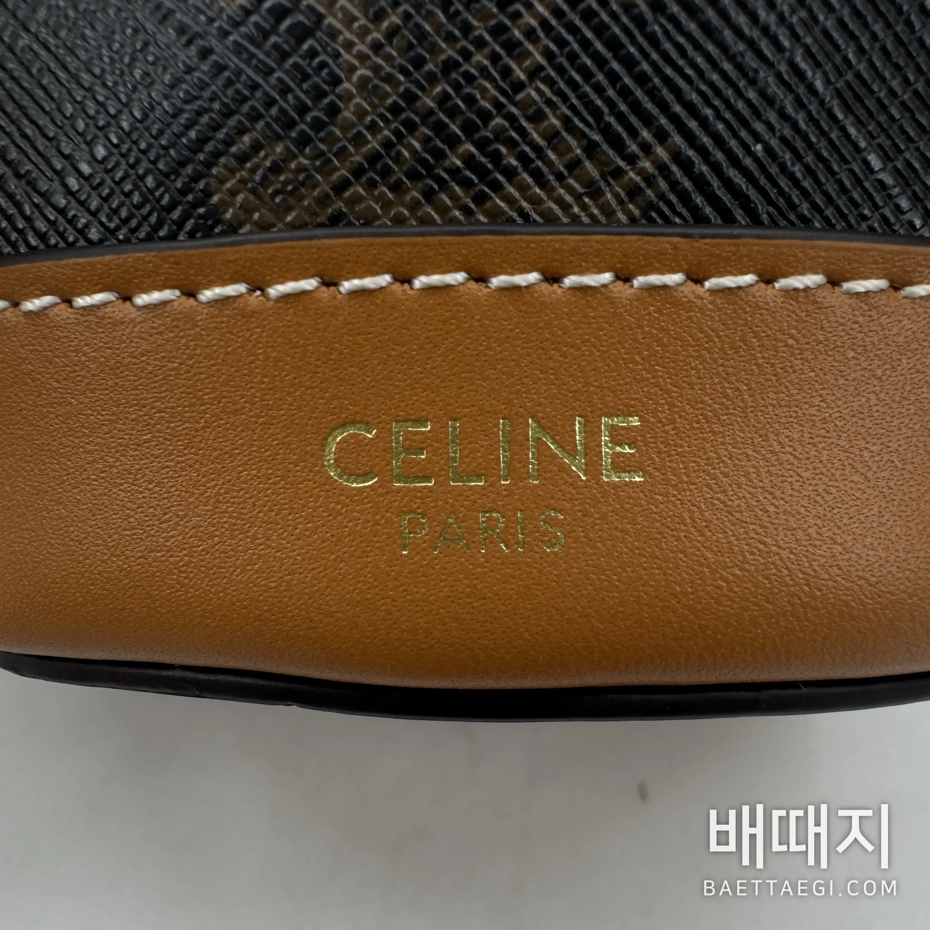 셀린느 미니 버켓 가죽 가방 L109U4 검수사진 6
